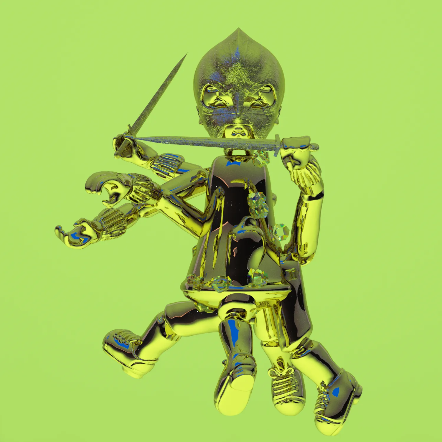 Hannah Rose Stewart (b. 1994), "Puppet State #20", 2021, 3D Model (.FBX, .OBJ, .PNG), Variable Edition of 25