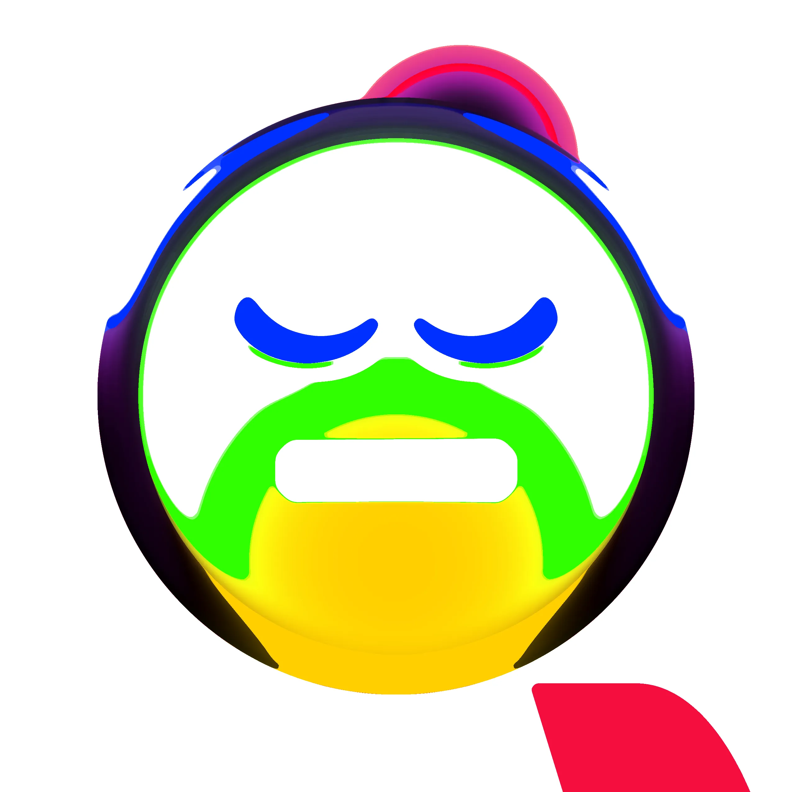 Travess Smalley (b. 1986), "Emoji Script #119", PNG, 2550x2550 pixels, Variable Edition of 500, [Script Created 2021](https://github.com/travess/Emoji-Script/blob/main/Emoji%20Script.js)