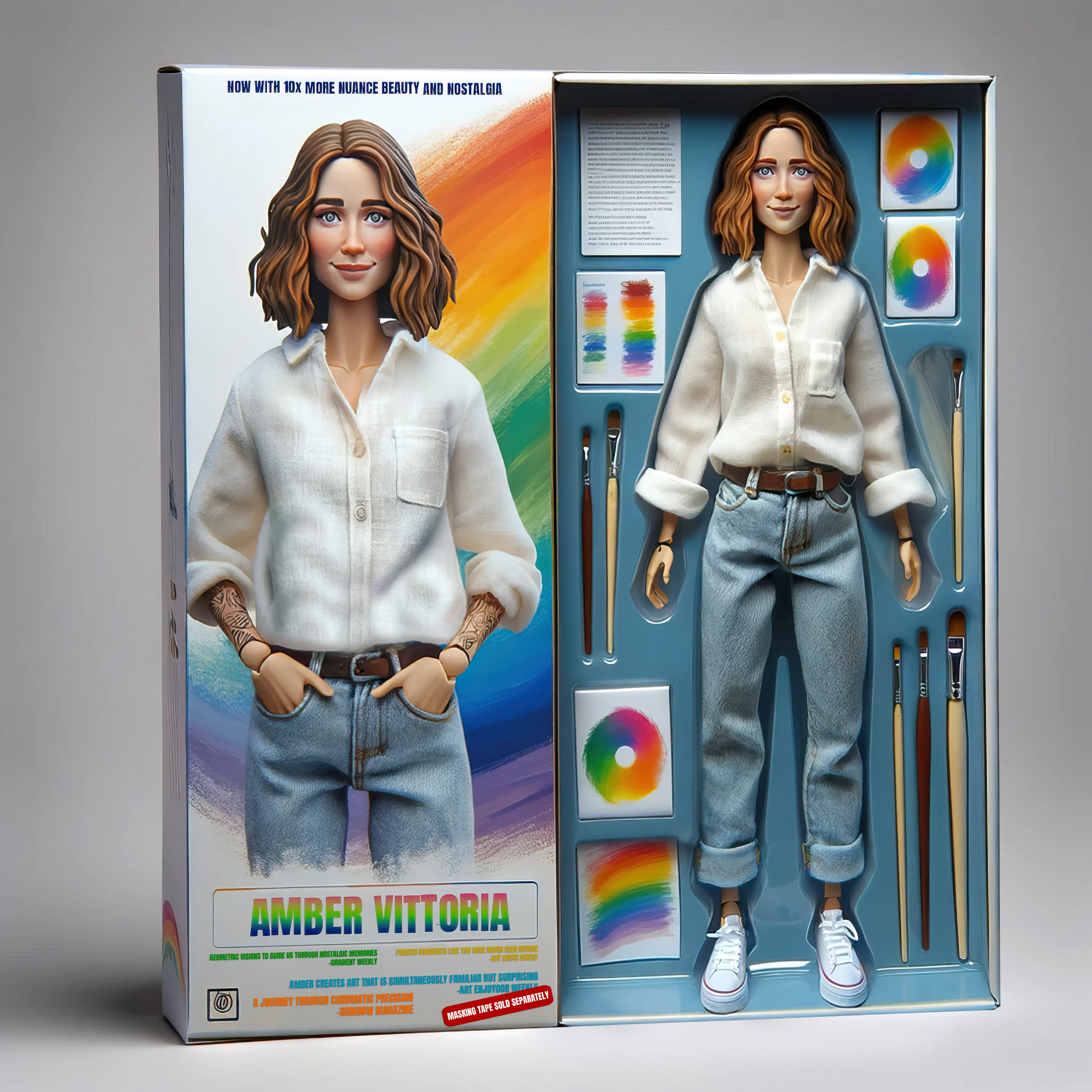 Frens and Legends - Wave 1

Amber Vittoria
Twitter: @amber_vittoria

The Frens and Legends collection is intended to show my appreciation for the people that I admire in the web3 art community. These are intended to be a way for me to share the way I see these people based on what I know about them.

These are mockups and not representative of a physical object. These are created with AI and Photoshop.