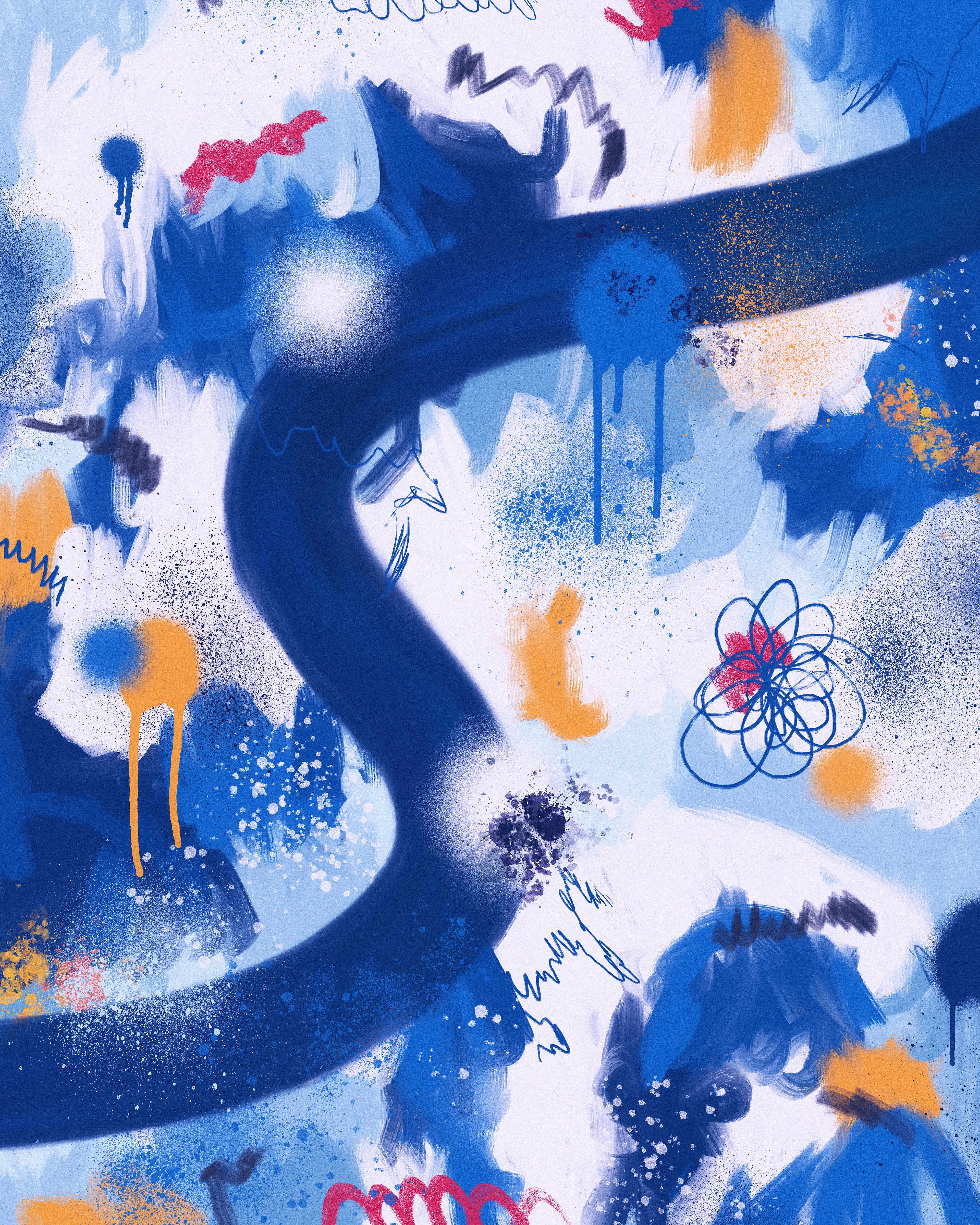 Part of a series of seven digital canvases exploring scale and movement.

Medium  
Digital oil, charcoal, and water-based spray paints

Dimensions  
4800px  x  6000px

Resolution  
300DPI