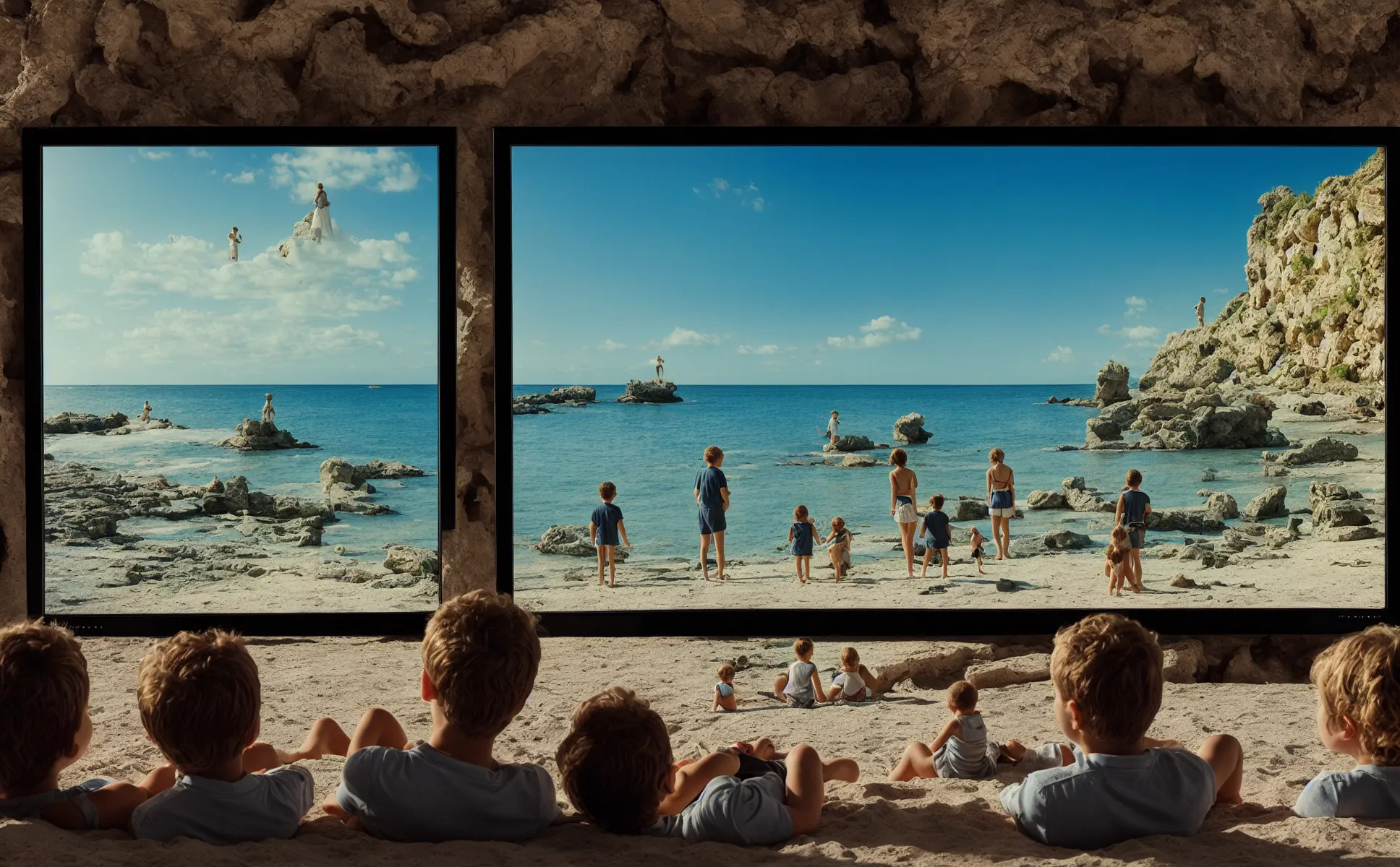 The island depicted in this series is a remote, serene, and picturesque location. It is surrounded by the sea and features a dramatic coastline with rugged cliffs and rocky beaches. The landscape is characterized by vast open fields, sparse vegetation, and a few scattered trees. The overall atmosphere is one of isolation, tranquility, and contemplation.

The island itself is a significant element of the serie, both as a character in its own right and as a metaphor for the human condition. Its isolation and natural beauty create a contemplative atmosphere that enhances the film's themes of faith, sacrifice, and the search for meaning in a world on the brink of destruction.