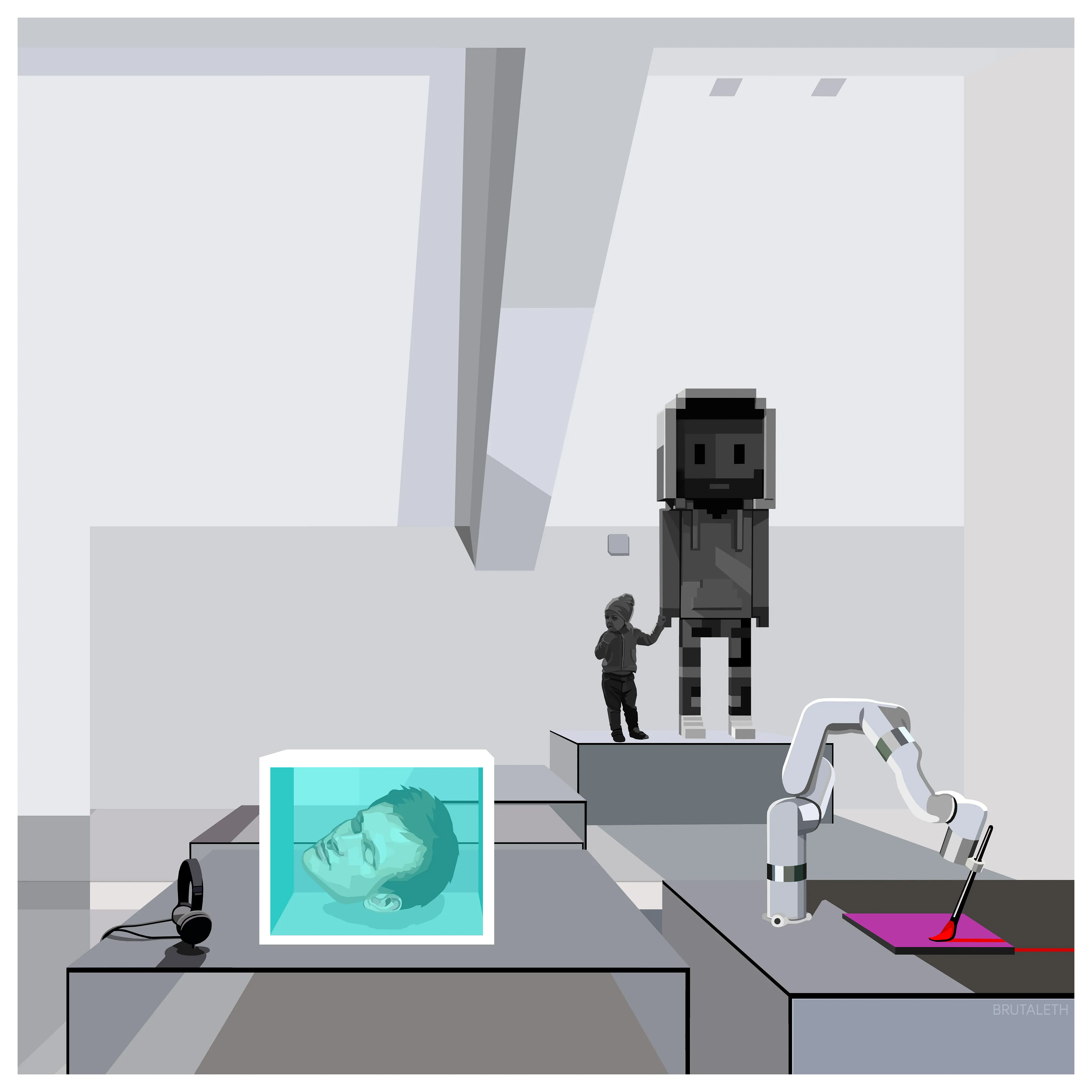 The tokens will take the children to school, the robot will miss the line  
