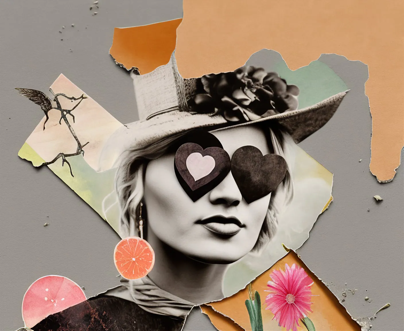 'The Spaces Between Words' is a mono-mixed-media/post-collage series that delves into the inner landscape of human experience. Exploring the unspoken depths of memory, emotion, and identity, it reveals intricate topography within the gaps and nuances of our inner lives.