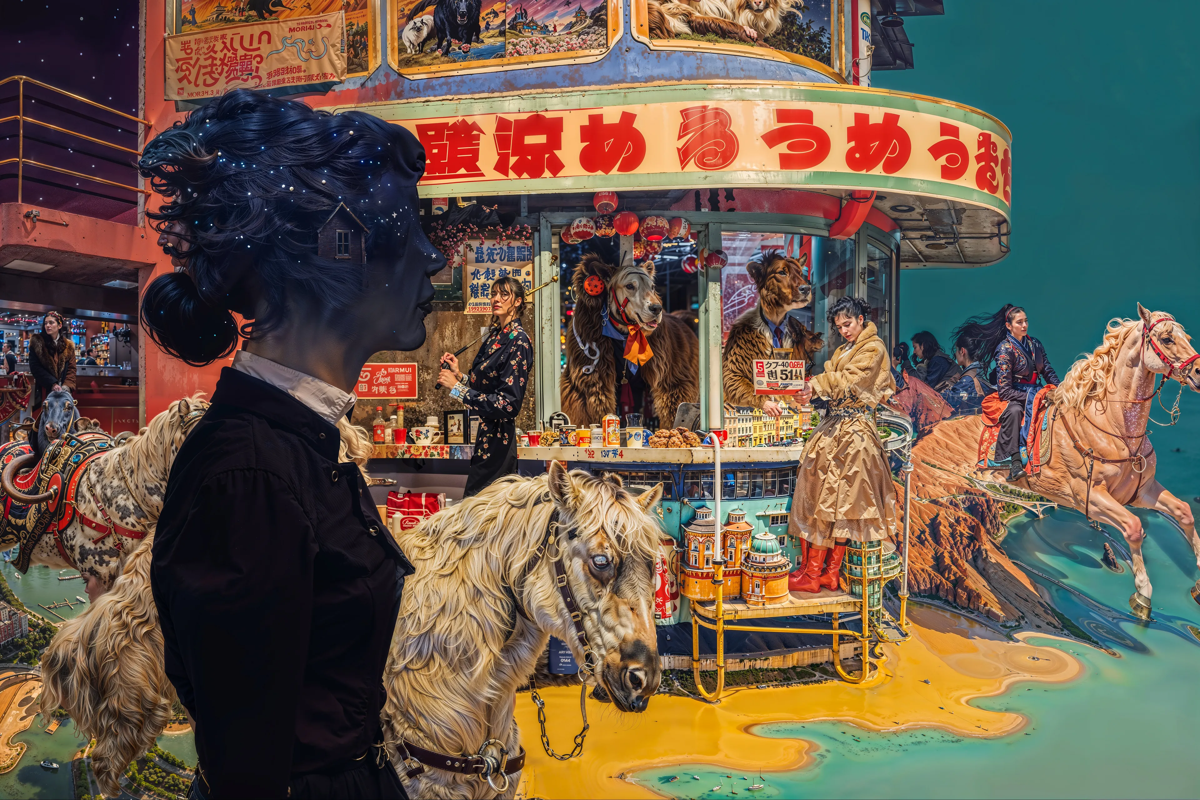 'New Realities' is an expansive 300 piece exploration of the emerging era where AI empowers us to shape our world according to our imaginations, dreams, and desires.

It delves into diverse realms of limitless possibilities that could be born from the interplay of our deepest visions and our collective visual history contained within the latent space of AI.