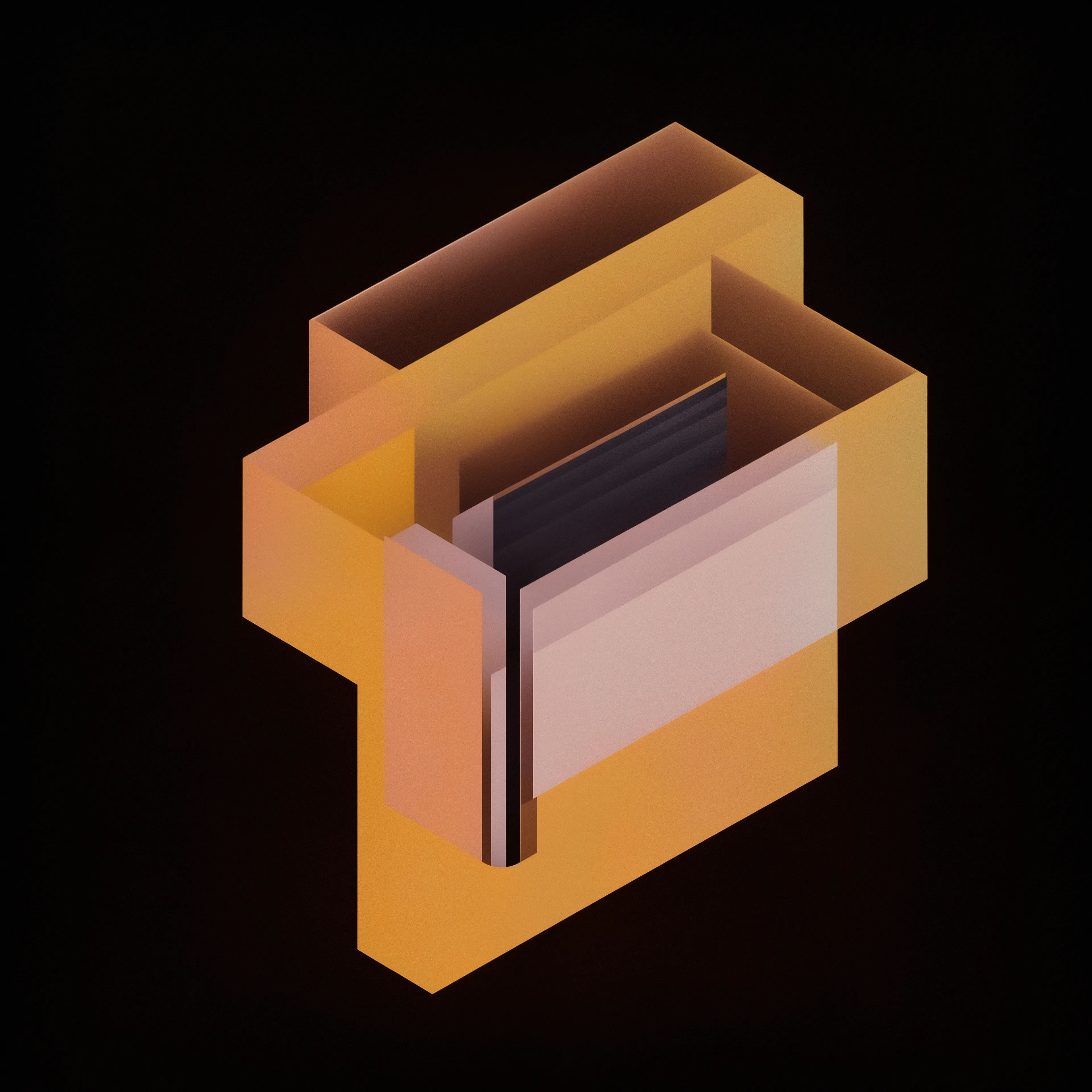 Materia Mania is a collection of abstract, AI generated forms set against a solid black background. The goal of this project was to highlight the emergent and chaotic nature of diffusion models by reinforcing their tendency to create artifacting shapes and textures.