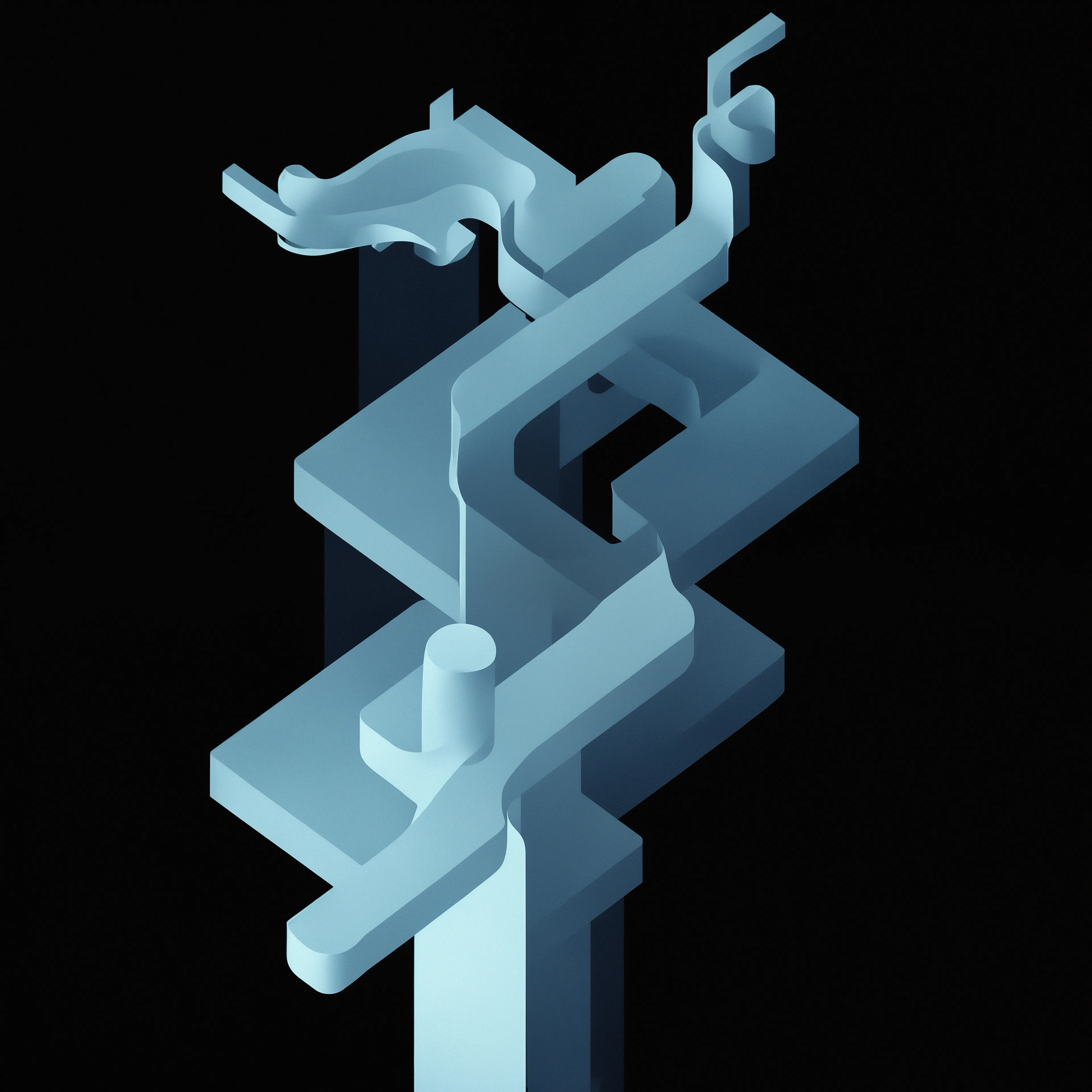 Materia Mania is a collection of abstract, AI generated forms set against a solid black background. The goal of this project was to highlight the emergent and chaotic nature of diffusion models by reinforcing their tendency to create artifacting shapes and textures.