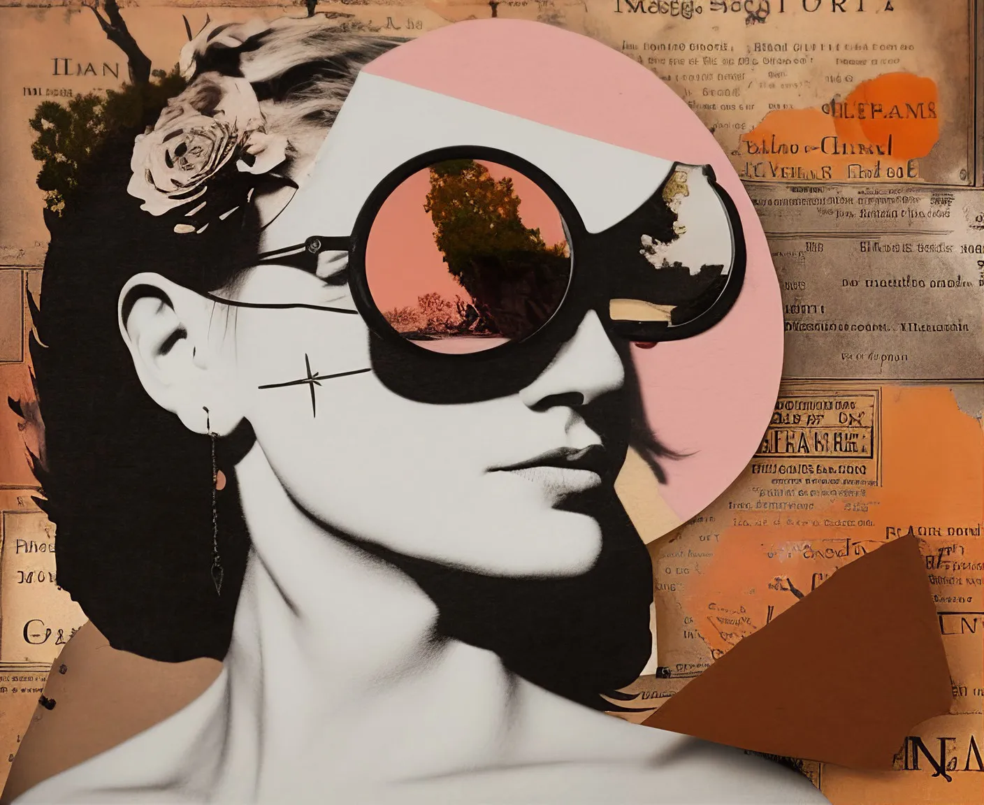 'The Spaces Between Words' is a mono-mixed-media/post-collage series that delves into the inner landscape of human experience. Exploring the unspoken depths of memory, emotion, and identity, it reveals intricate topography within the gaps and nuances of our inner lives.