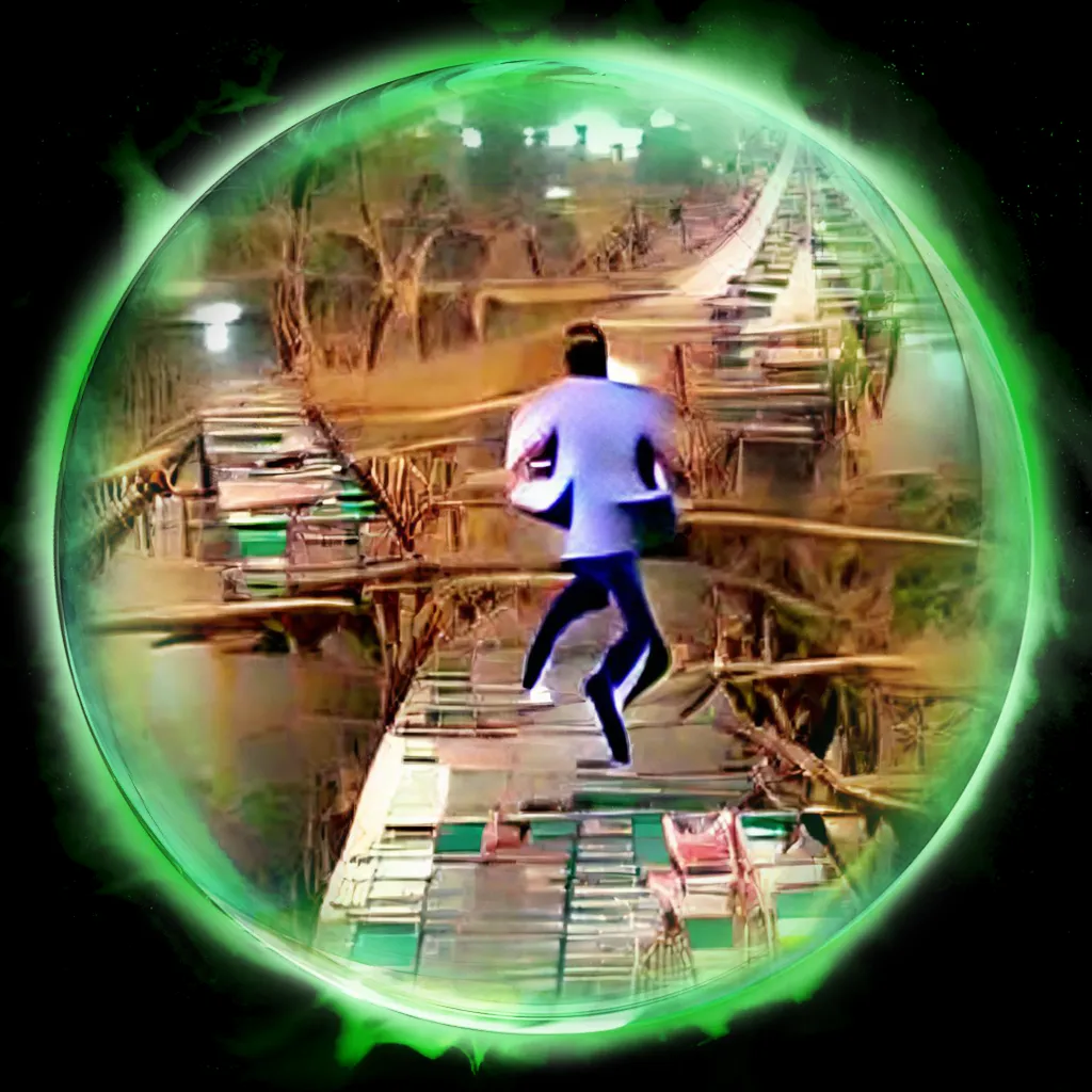 In my dream, I caught myself running in a very fast way on a very long bridge. I couldn't stop running. I just ran. I didn't even know where I was going.