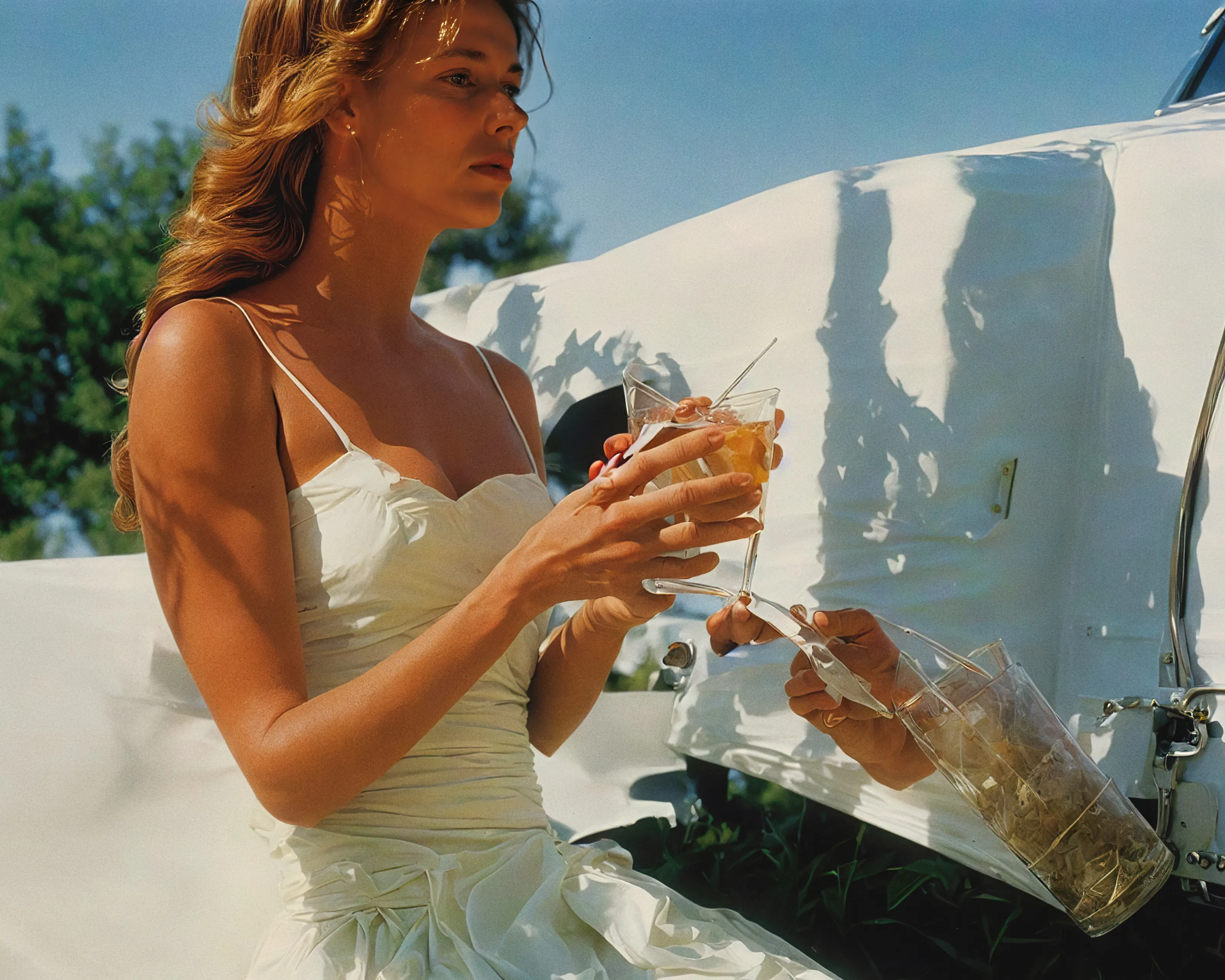 Life In West America is a post-photography project investigating America: the land as a concept, as an ideal, and the stories of the people inhabiting the space. The collection combines the visual language of traditional photography with the limitless artifice of AI, capturing a moment in time and in generative technology. Each of the pieces is generated using custom-trained models specific to this project.