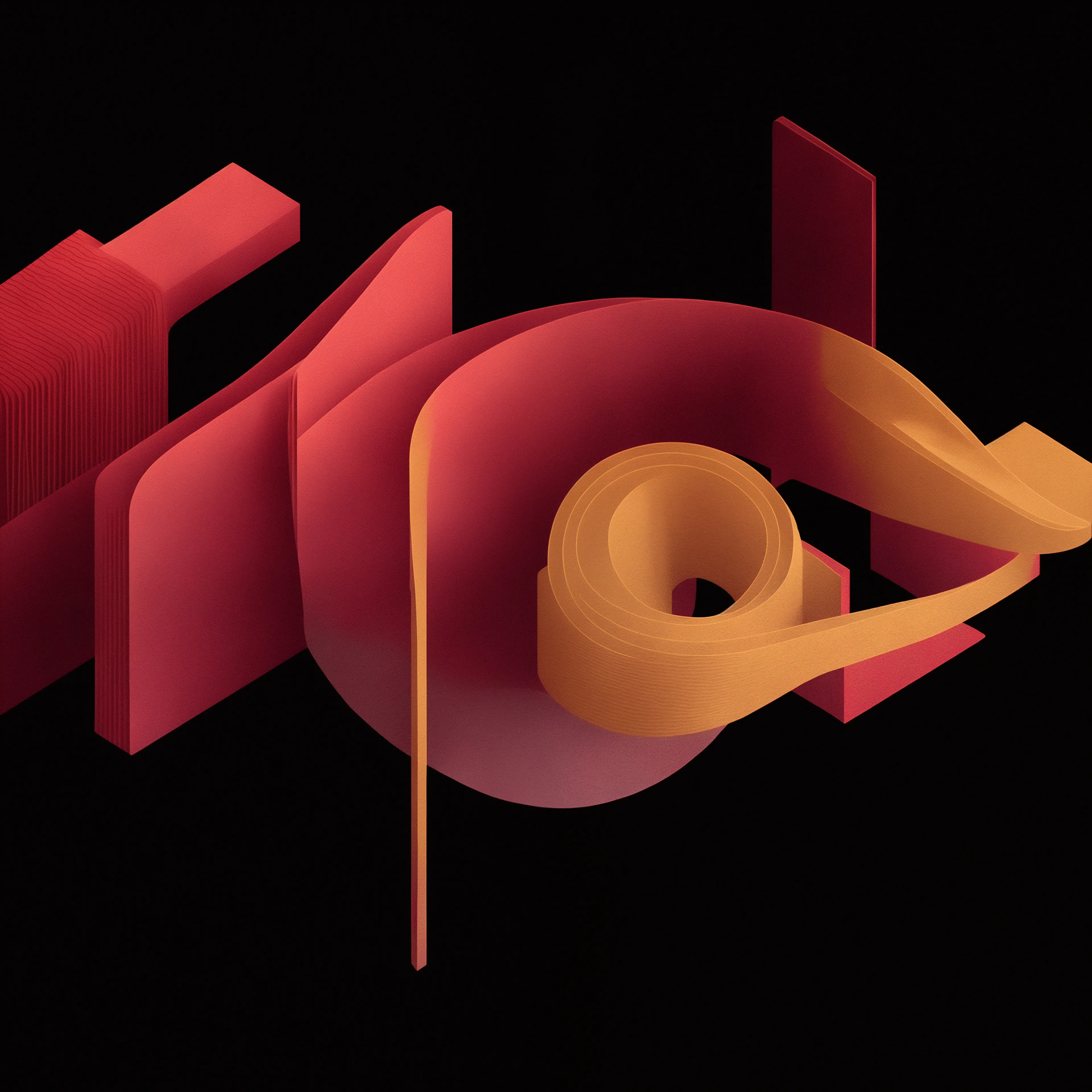 Materia Mania is a collection of abstract, AI generated forms set against a solid black background. The goal of this project was to highlight the emergent and chaotic nature of diffusion models by reinforcing their tendency to create artifacting shapes and textures.