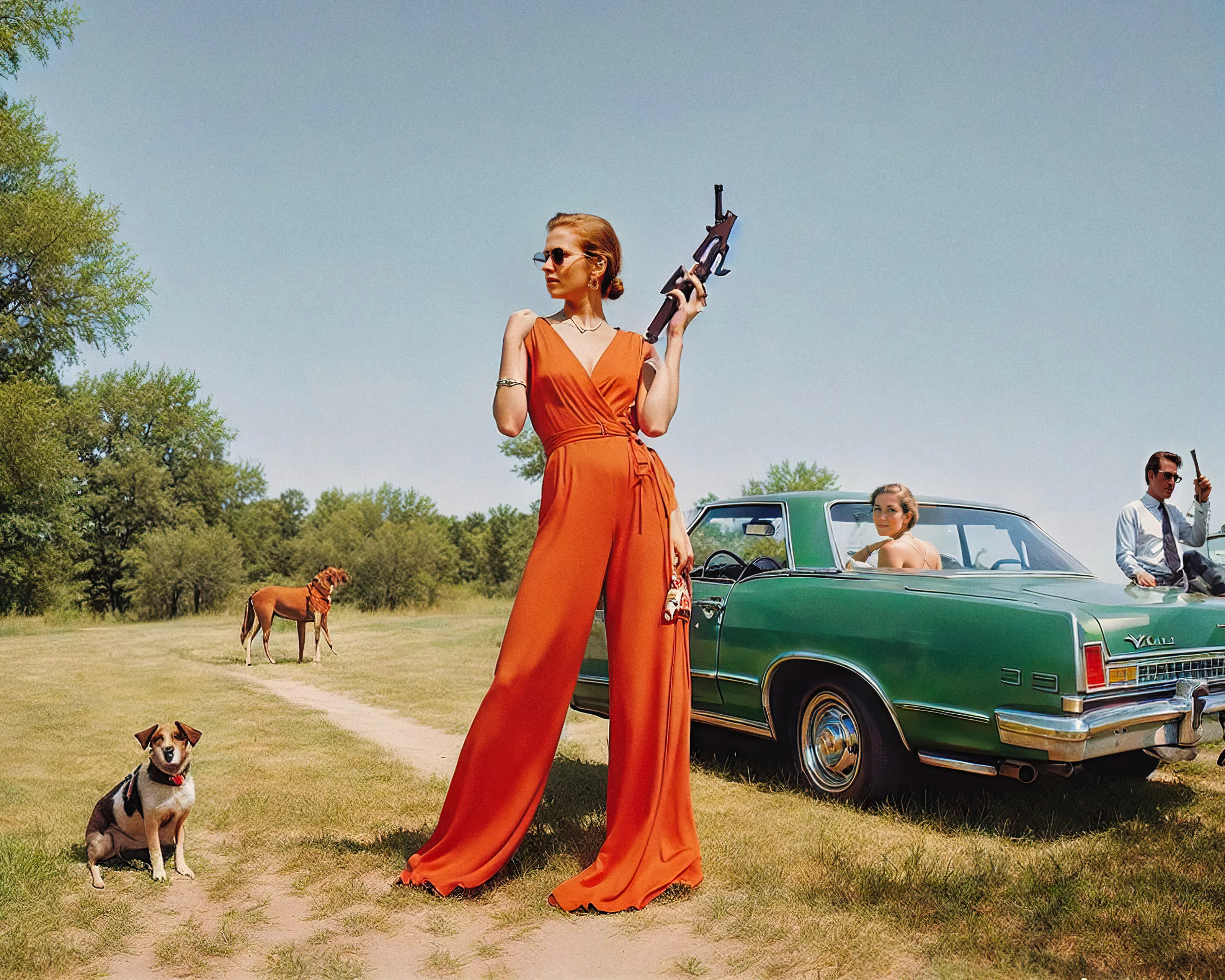 Life In West America is a post-photography project investigating America: the land as a concept, as an ideal, and the stories of the people inhabiting the space. The collection combines the visual language of traditional photography with the limitless artifice of AI, capturing a moment in time and in generative technology. Each of the pieces is generated using custom-trained models specific to this project.