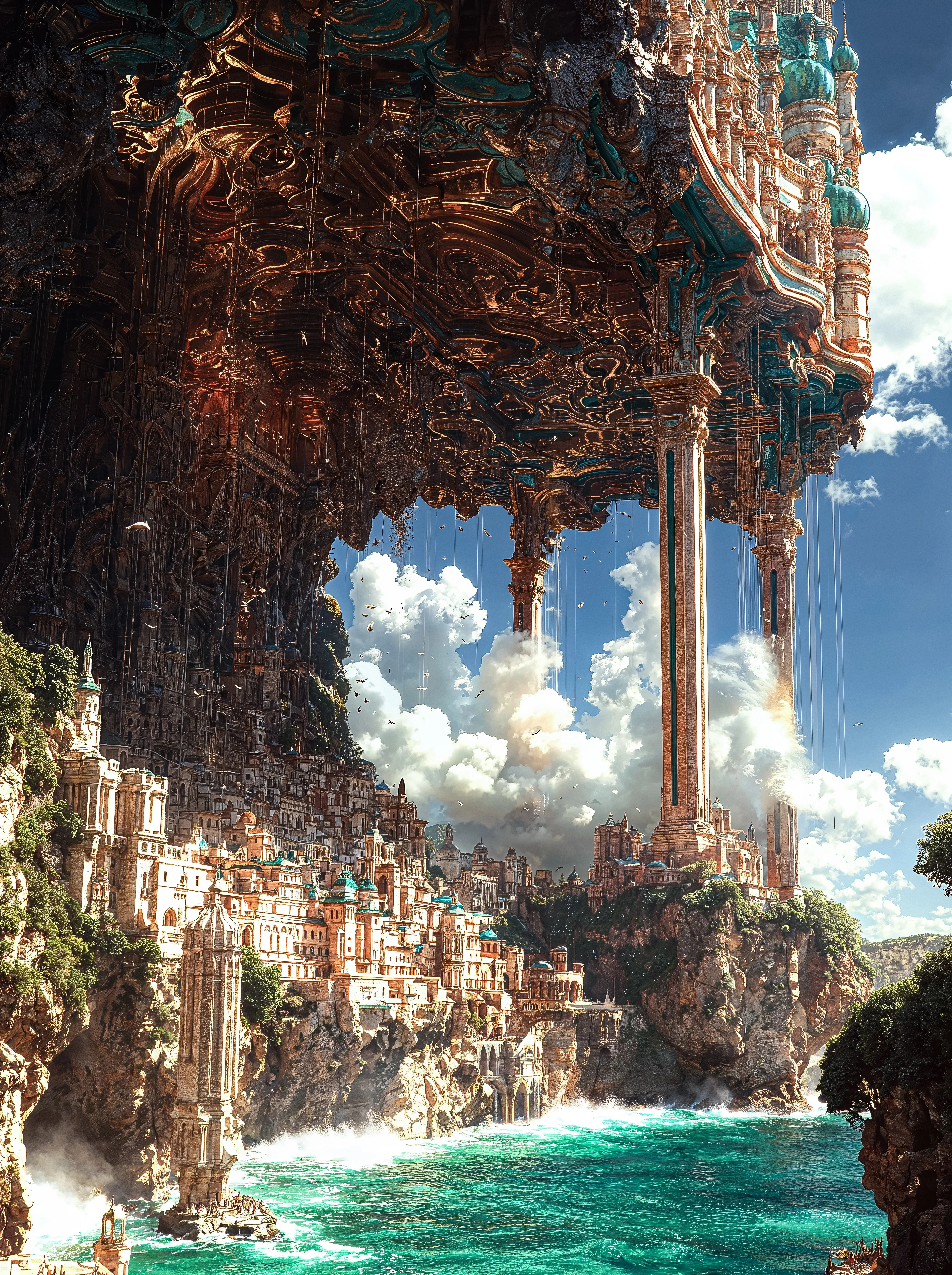'New Lands' - a mesmerizing NFT collection by Miboso. This collection transports viewers beyond ordinary horizons into a world defined by cosmic wonder, thrilling adventure, and profound mystery. Each of the 300 meticulously crafted pieces is an invitation to sail uncharted waters, illuminated by celestial phenomena and epic storytelling.

Every image captures a unique moment, ranging from tranquil expeditions beneath surreal cosmic vistas to heart-pounding confrontations with elemental forces. Whether you are drawn to tranquil beauty or intense drama, this collection offers an emotional resonance that explores the human spirit’s enduring quest for freedom and discovery.

Priced at an accessible 0.05 ETH per artwork, each NFT stands as both a striking visual masterpiece and a timeless digital asset. The limited collection size ensures exclusivity and collectible appeal, fostering a community of explorers united by imagination, curiosity, and passion.

Embrace your inner voyager—collect, trade, and journey with us through the limitless expanse of the Ethereal Sea. Let's set sail for new lands.