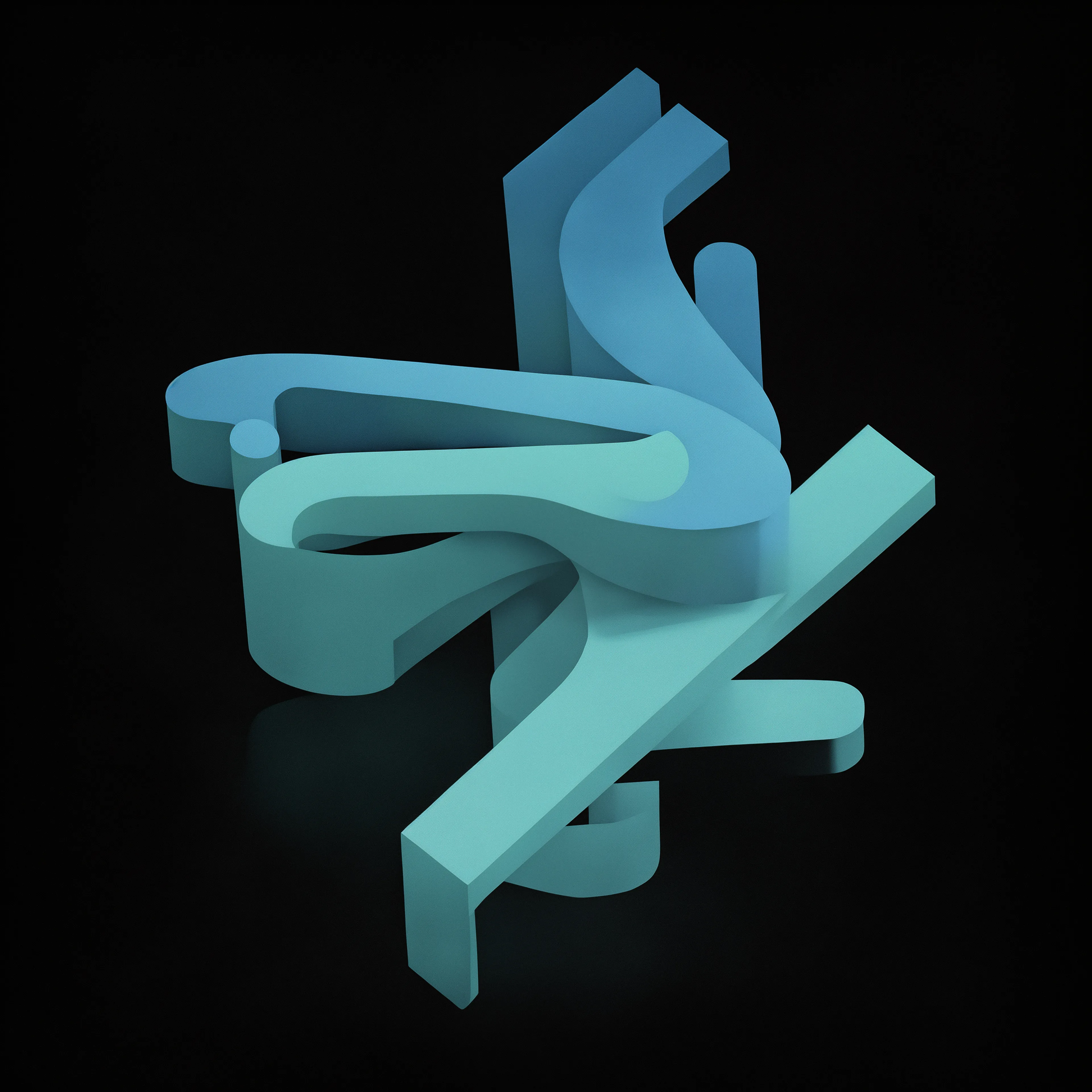Materia Mania is a collection of abstract, AI generated forms set against a solid black background. The goal of this project was to highlight the emergent and chaotic nature of diffusion models by reinforcing their tendency to create artifacting shapes and textures.