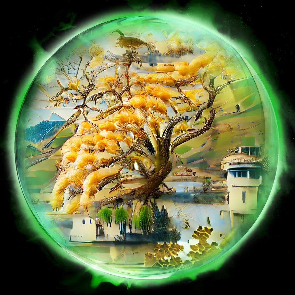 In my dream, there was a steep hill covered with trees of different shapes and sizes. Amongst them, I saw a beautiful golden tree and I wanted to climb it but I was uncertain about the journey. As I climbed higher, I was able to see the whole landscape. On the top of the hill, there was a beautiful lake. It was dark blue in color. It was the most beautiful lake I had ever seen. There were white birds in the lake. Their feathers were white, and they were flying in all directions.