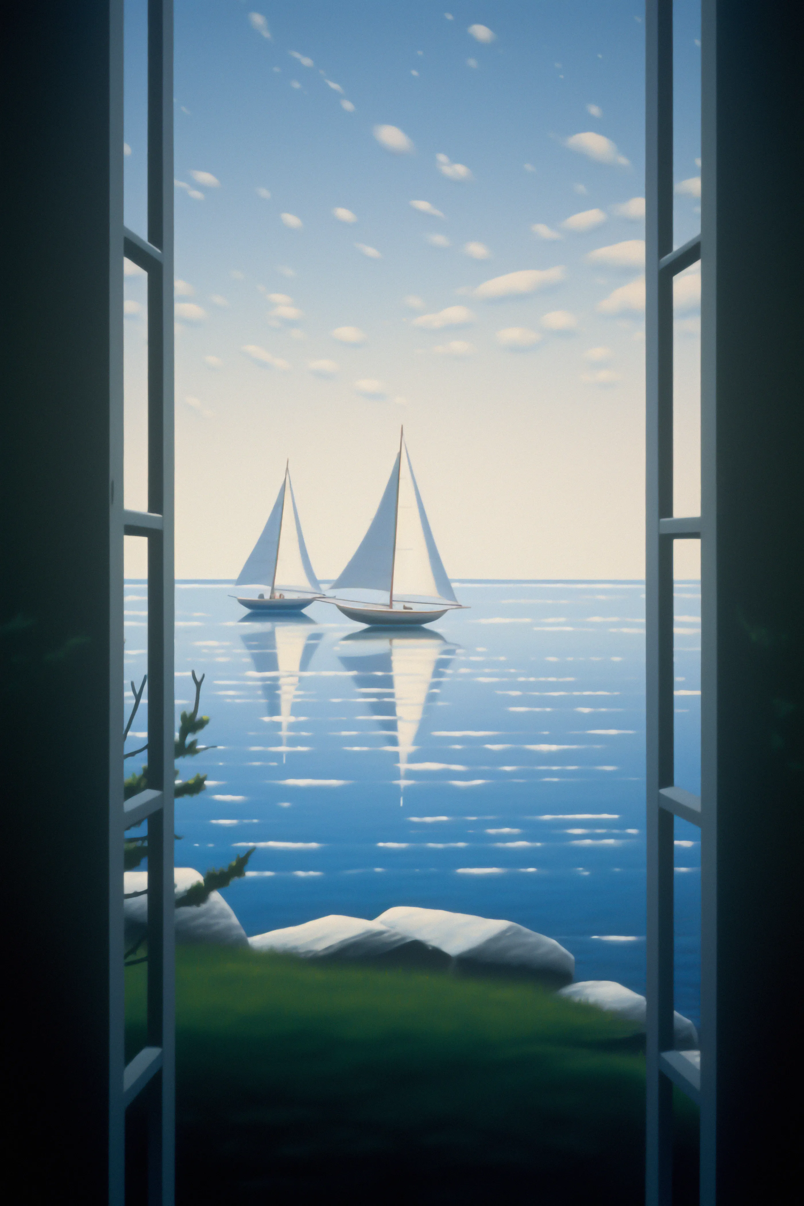 A collection of artwork exploring the concept of windows being portals, presenting glimpses into various realities. As observers, we often find ourselves incapable of altering circumstances or participating in them. Inspired by my love of film, and how it can make us feel as if we are part of another world, another place in time. Whether it be close to our reality or far from it. The window acts as a boundary, confining us to the role of mere spectators, whether our reaction is one of dread or fascination.