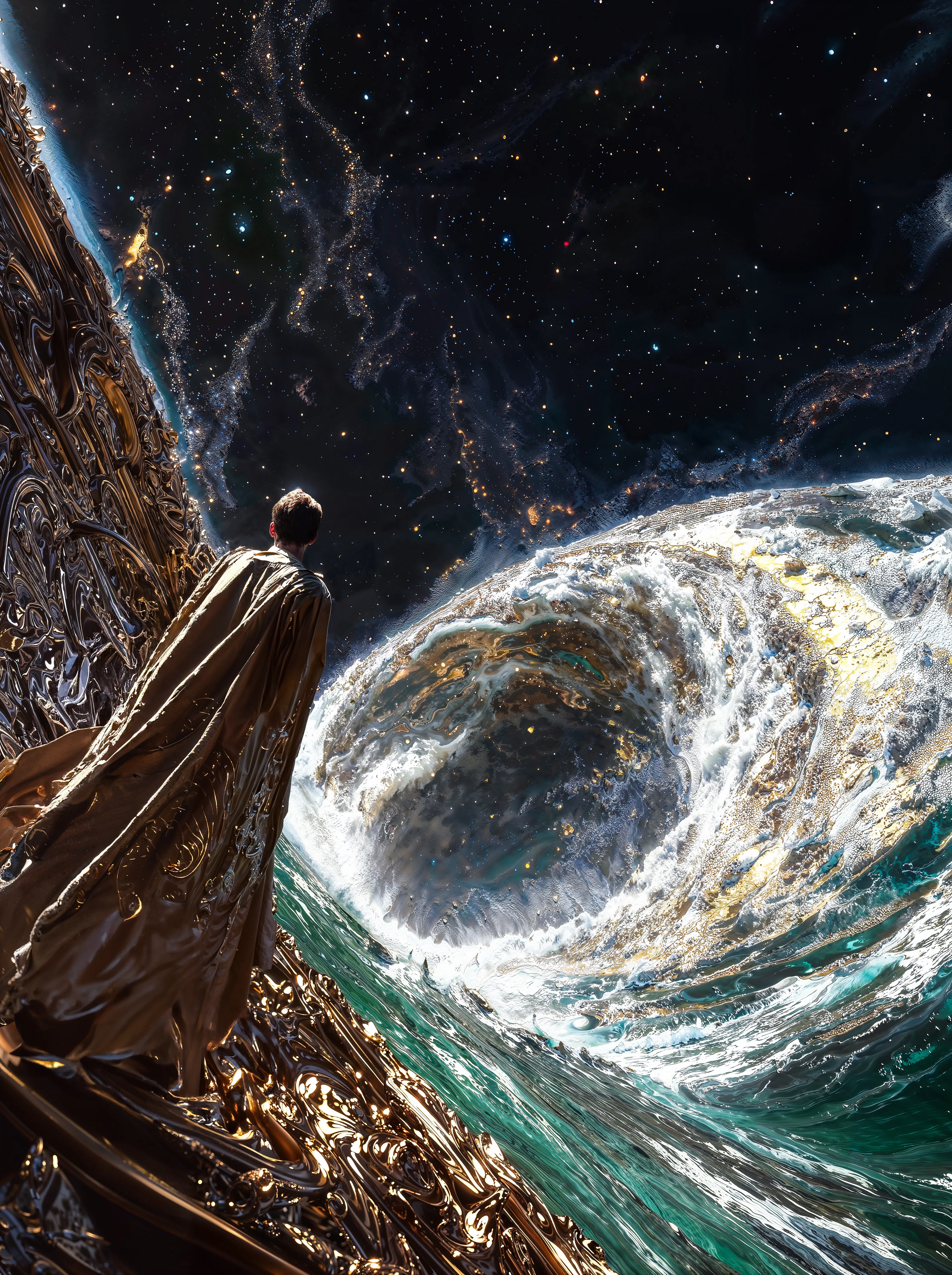 'New Lands' - a mesmerizing NFT collection by Miboso. This collection transports viewers beyond ordinary horizons into a world defined by cosmic wonder, thrilling adventure, and profound mystery. Each of the 300 meticulously crafted pieces is an invitation to sail uncharted waters, illuminated by celestial phenomena and epic storytelling.

Every image captures a unique moment, ranging from tranquil expeditions beneath surreal cosmic vistas to heart-pounding confrontations with elemental forces. Whether you are drawn to tranquil beauty or intense drama, this collection offers an emotional resonance that explores the human spirit’s enduring quest for freedom and discovery.

Priced at an accessible 0.05 ETH per artwork, each NFT stands as both a striking visual masterpiece and a timeless digital asset. The limited collection size ensures exclusivity and collectible appeal, fostering a community of explorers united by imagination, curiosity, and passion.

Embrace your inner voyager—collect, trade, and journey with us through the limitless expanse of the Ethereal Sea. Let's set sail for new lands.