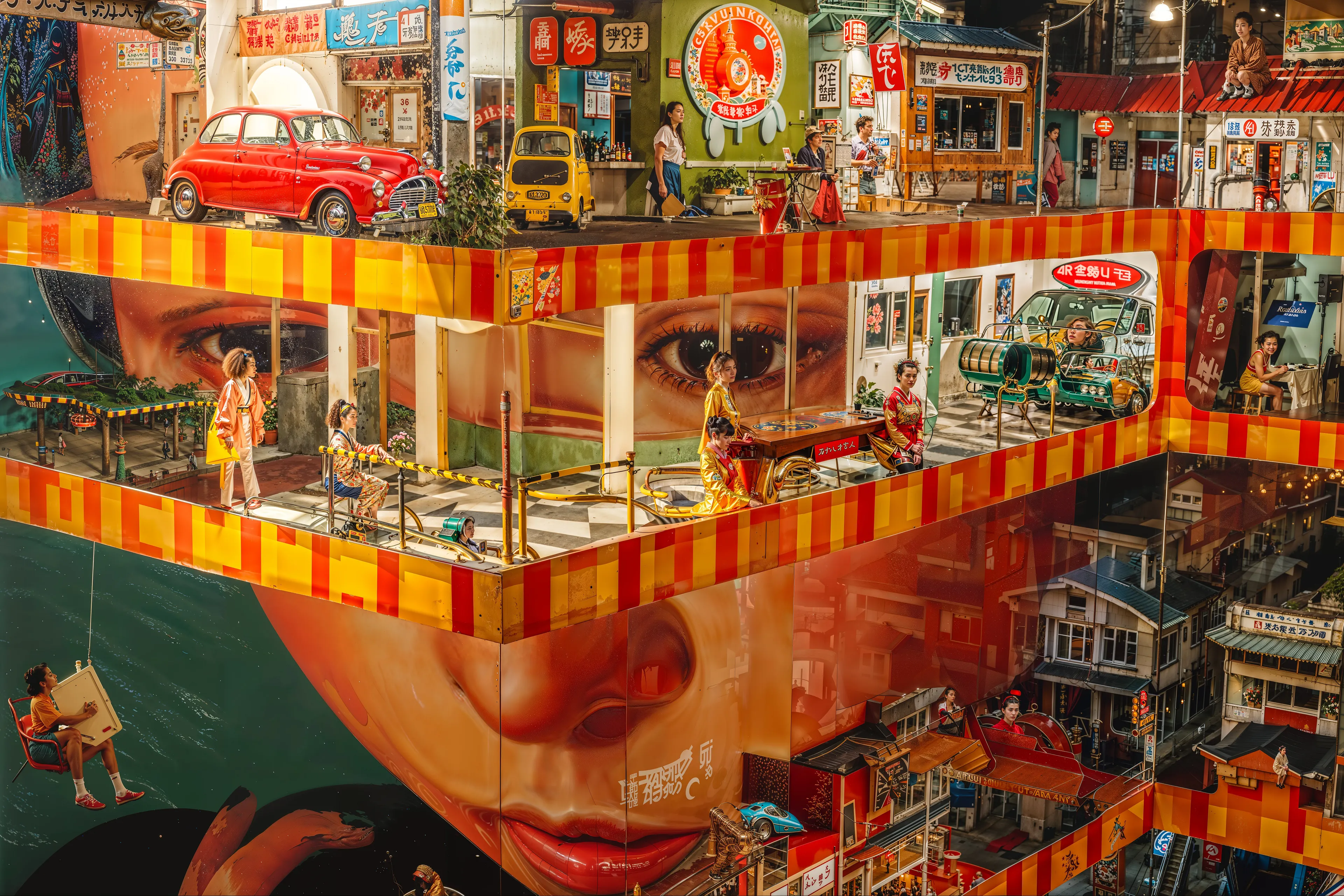 'New Realities' is an expansive 300 piece exploration of the emerging era where AI empowers us to shape our world according to our imaginations, dreams, and desires.

It delves into diverse realms of limitless possibilities that could be born from the interplay of our deepest visions and our collective visual history contained within the latent space of AI.