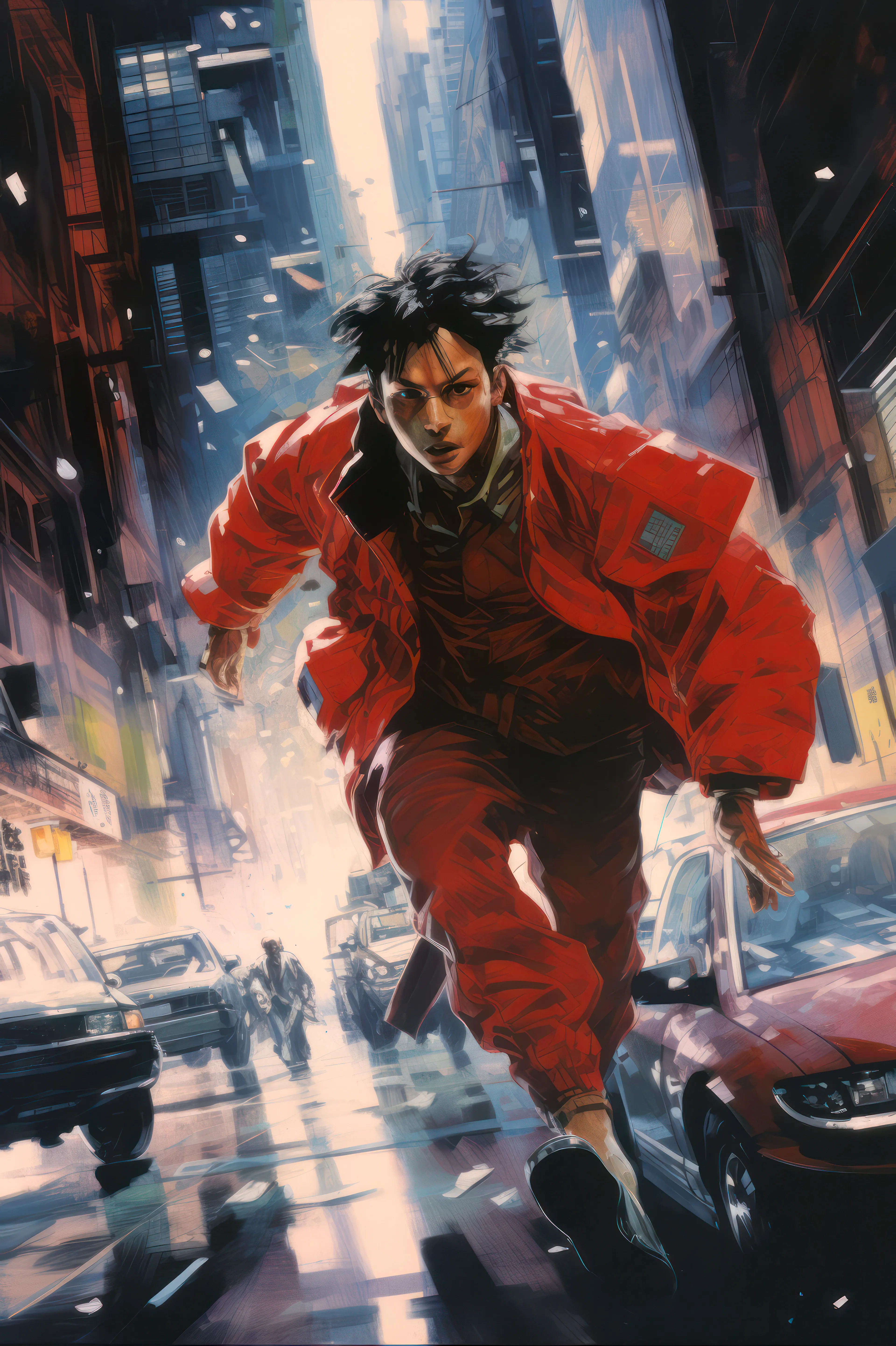 Sato finds evidence that Hiroshi and his friends are trying to make a case against NeuraCorp to uncover their secrets and decides they should be silenced before they can do any damage. He sends his men to take care of them, but Hiroshi sees them coming and he and his friends escape the attack.