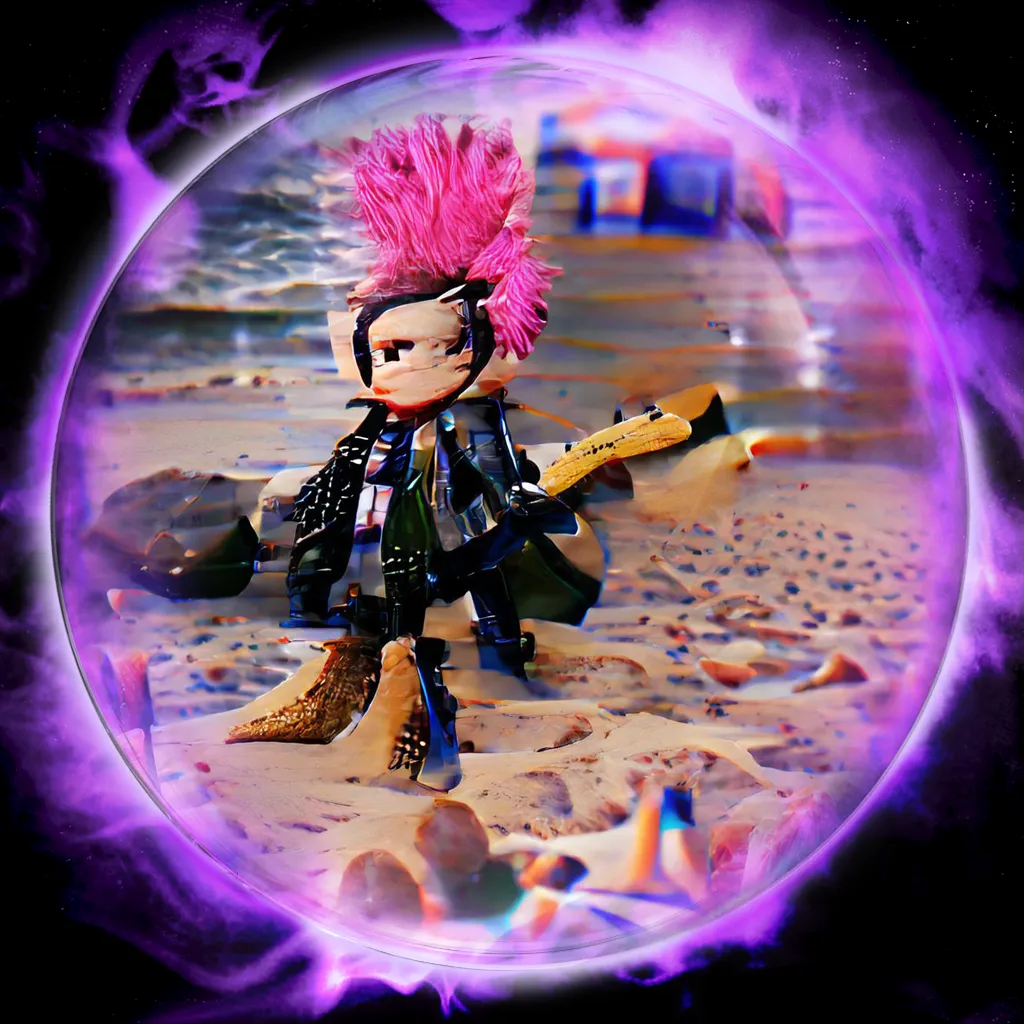 In my dream, I'm on a beach, and I'm a punk rock star.