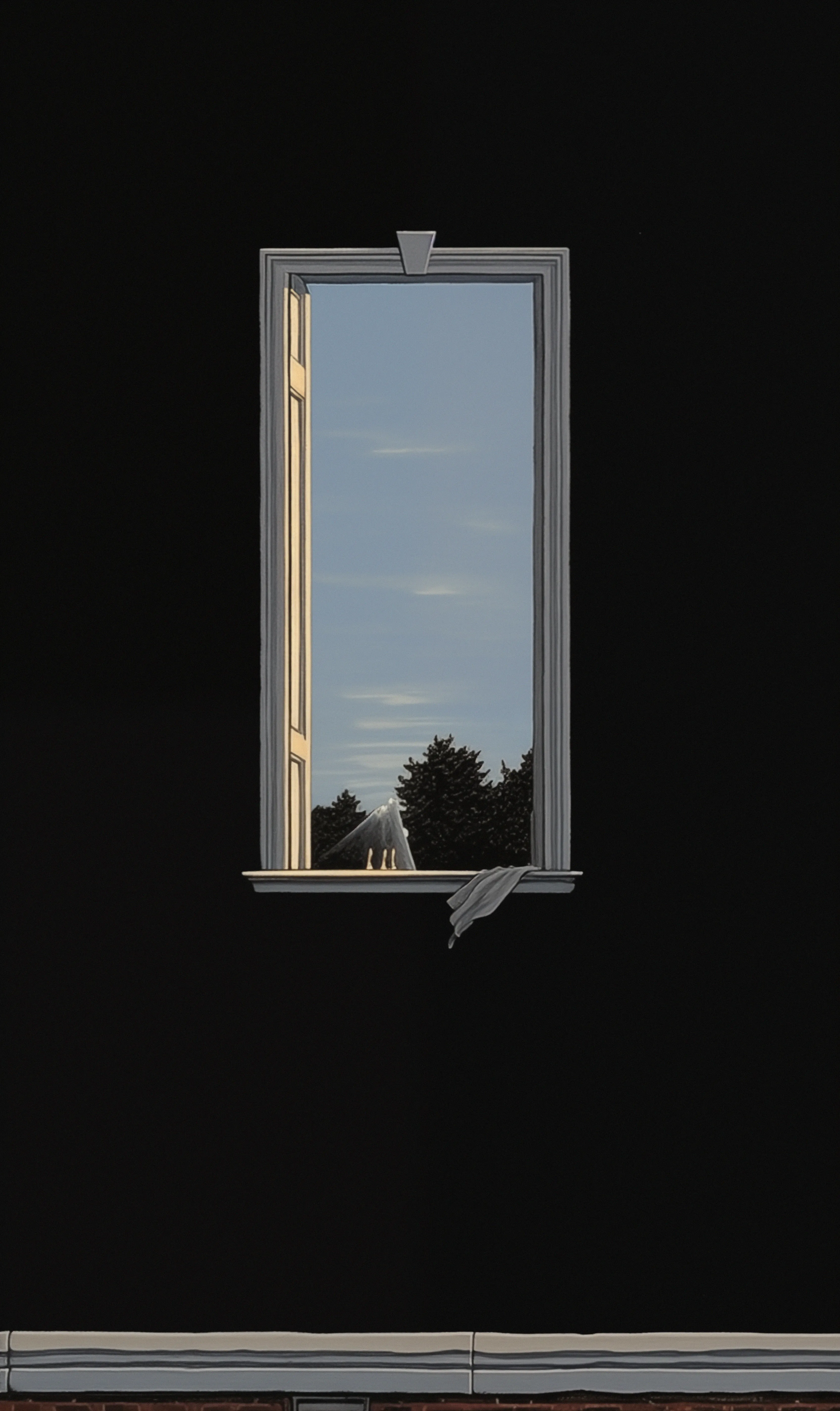 A collection of artwork exploring the concept of windows being portals, presenting glimpses into various realities. As observers, we often find ourselves incapable of altering circumstances or participating in them. Inspired by my love of film, and how it can make us feel as if we are part of another world, another place in time. Whether it be close to our reality or far from it. The window acts as a boundary, confining us to the role of mere spectators, whether our reaction is one of dread or fascination.