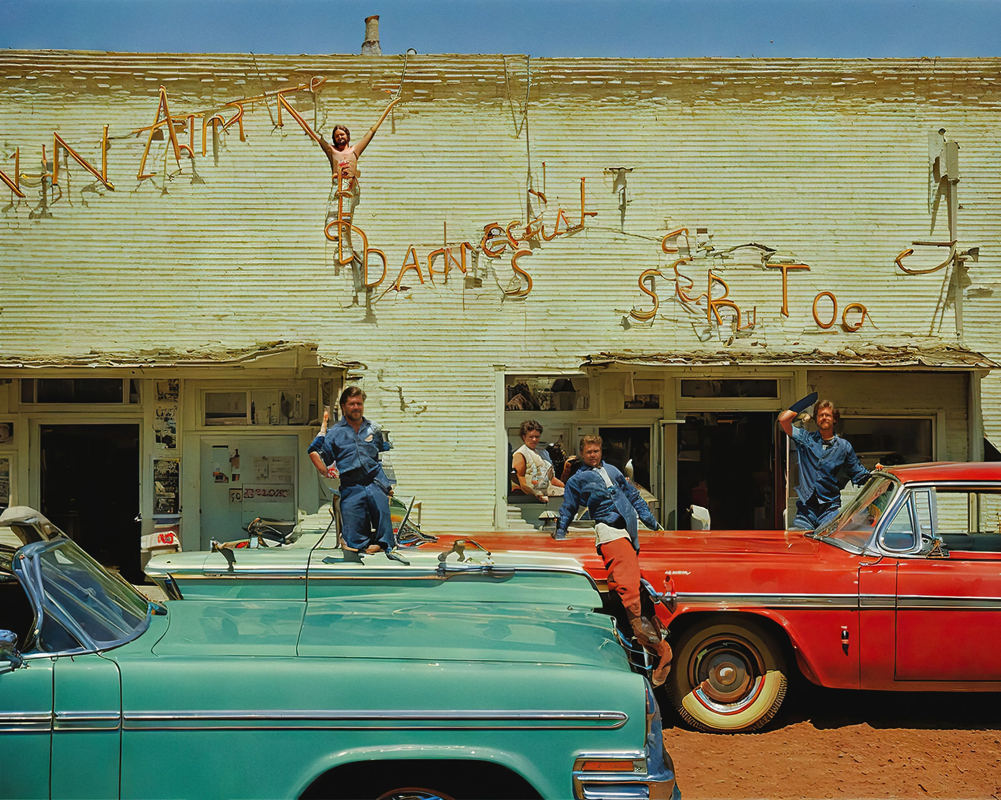 Life In West America is a post-photography project investigating America: the land as a concept, as an ideal, and the stories of the people inhabiting the space. The collection combines the visual language of traditional photography with the limitless artifice of AI, capturing a moment in time and in generative technology. Each of the pieces is generated using custom-trained models specific to this project.