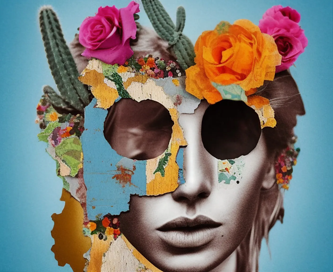 'The Spaces Between Words' is a mono-mixed-media/post-collage series that delves into the inner landscape of human experience. Exploring the unspoken depths of memory, emotion, and identity, it reveals intricate topography within the gaps and nuances of our inner lives.