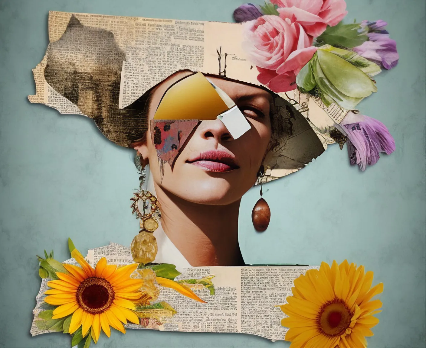 'The Spaces Between Words' is a mono-mixed-media/post-collage series that delves into the inner landscape of human experience. Exploring the unspoken depths of memory, emotion, and identity, it reveals intricate topography within the gaps and nuances of our inner lives.