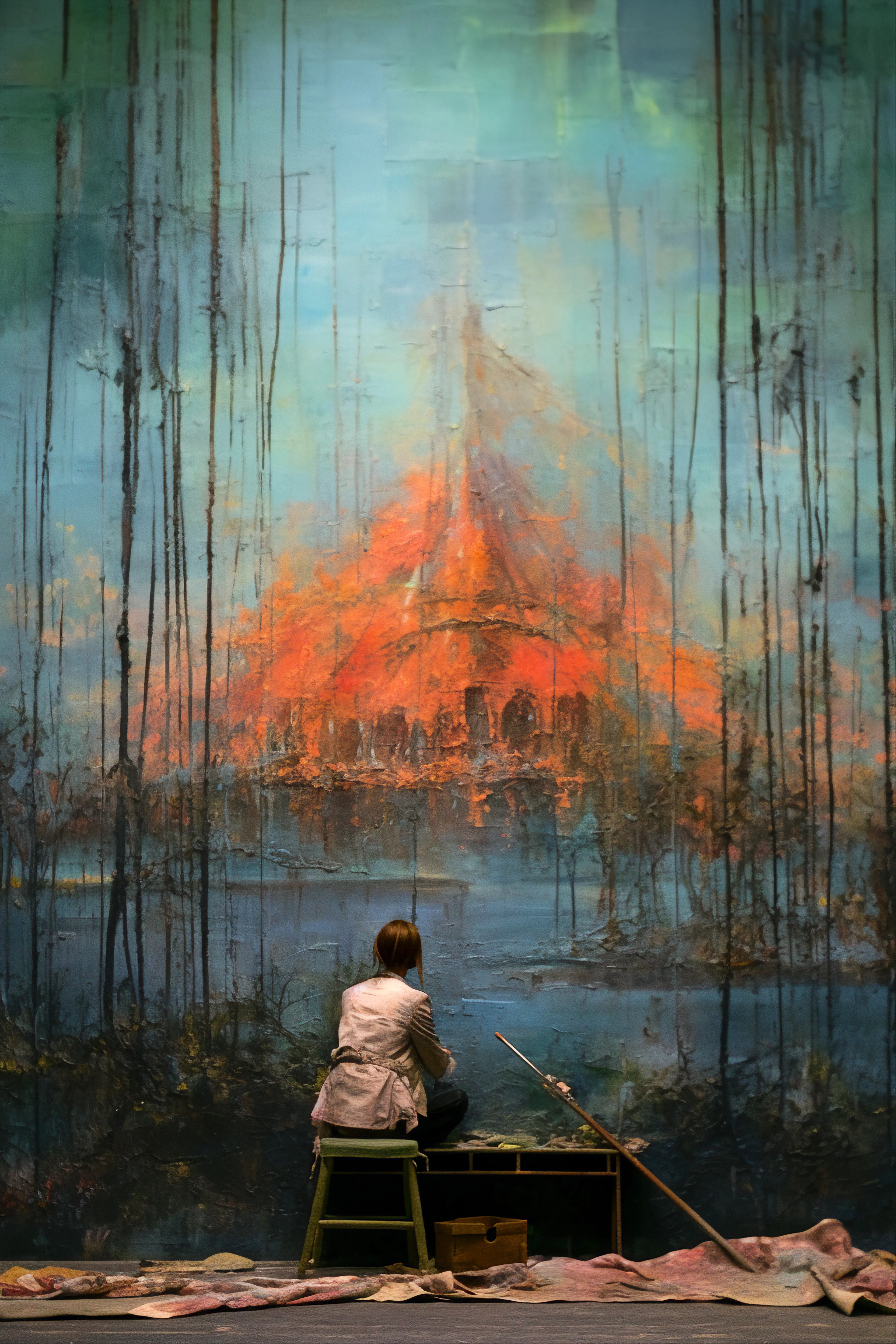 "Late Night Therapy"

Stars watch as I paint,
Midnight's canvas of release,
Healing through the night.

5400 x 8100 px
300 dpi

AI Collaboration

YEDAI 2023