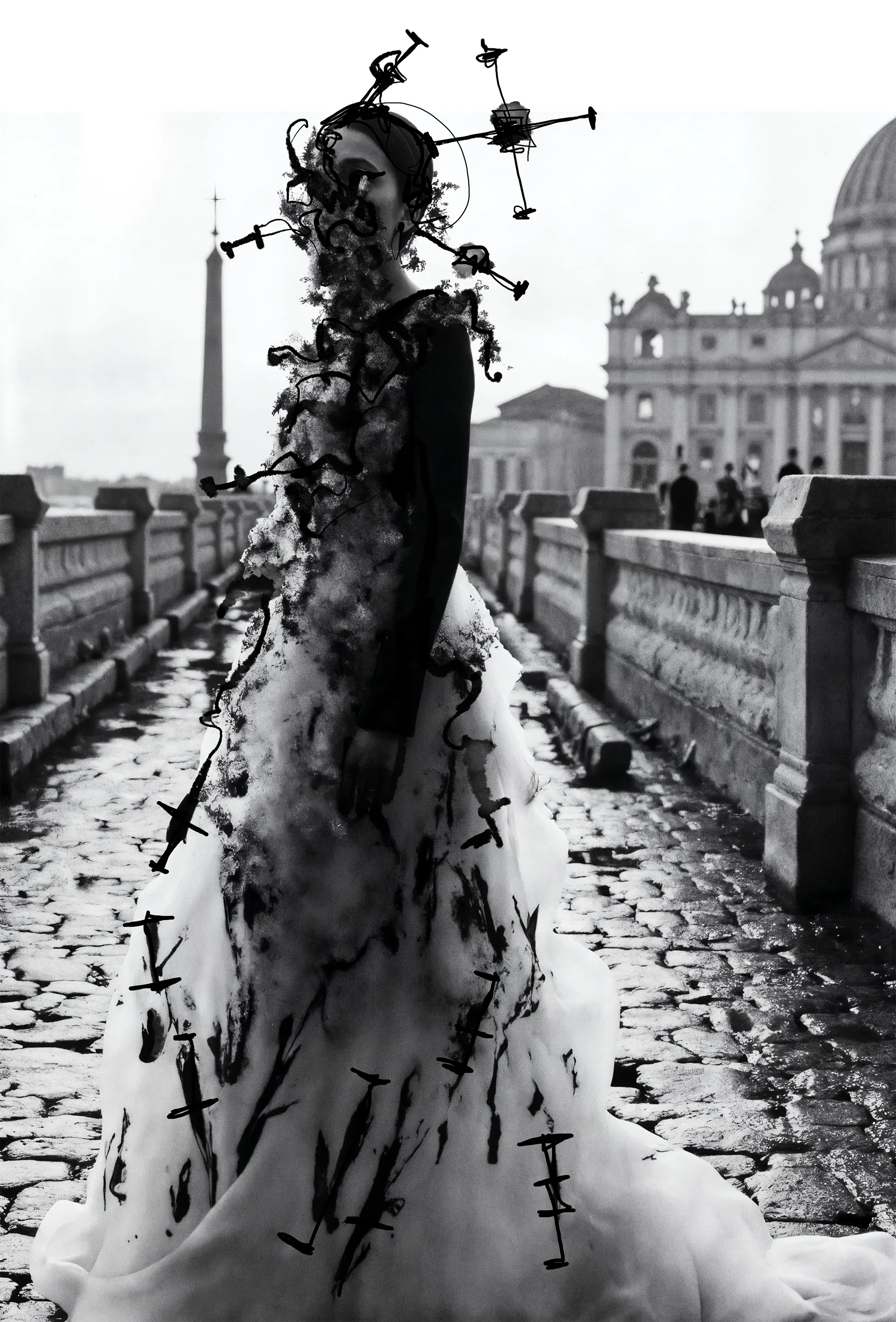 AI and Ink Intervention, Miss AL Simpson, 2025.