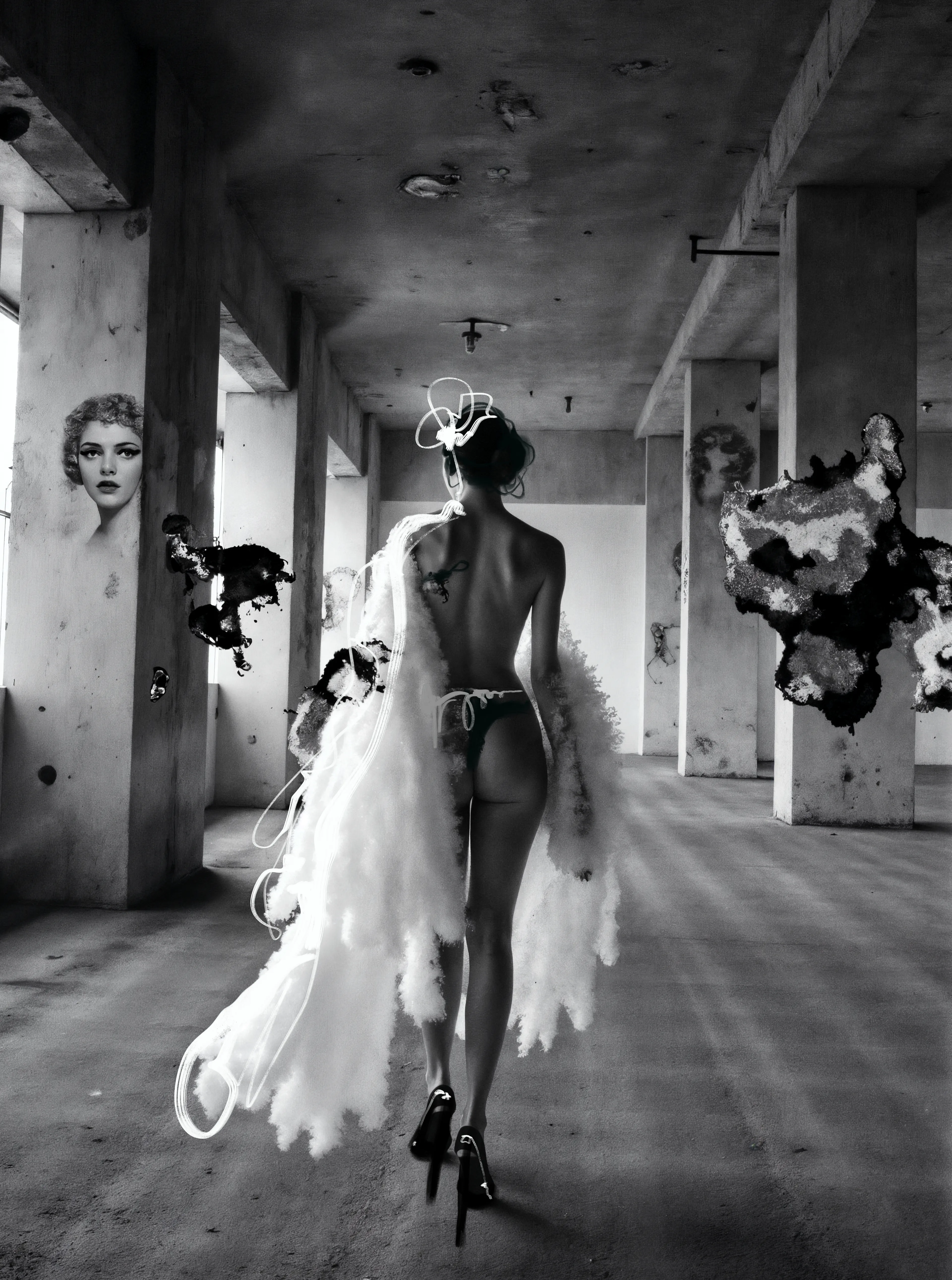 AI and Ink Intervention, Miss AL Simpson, 2025.