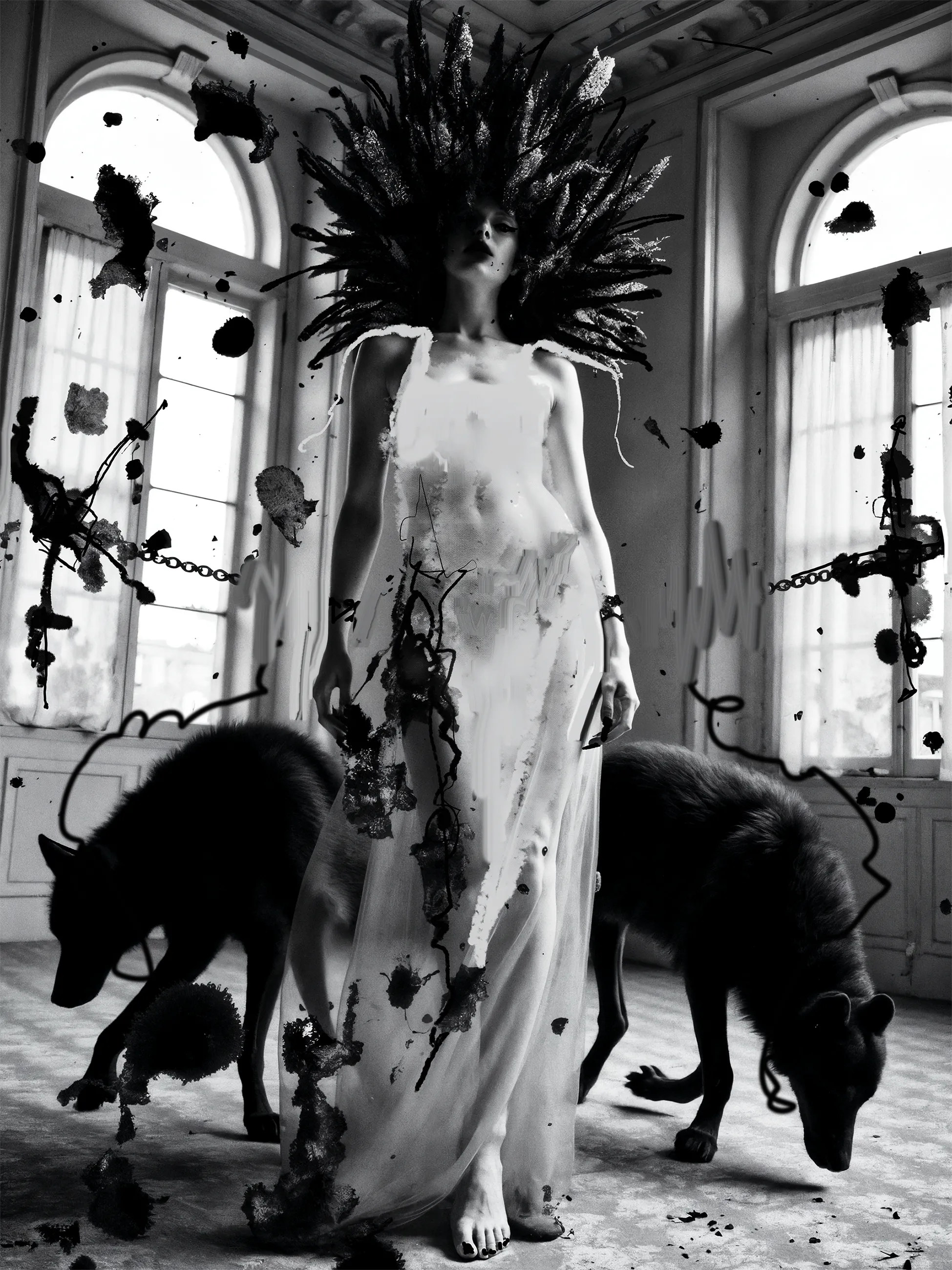 AI and Ink Intervention, Miss AL Simpson, 2025.