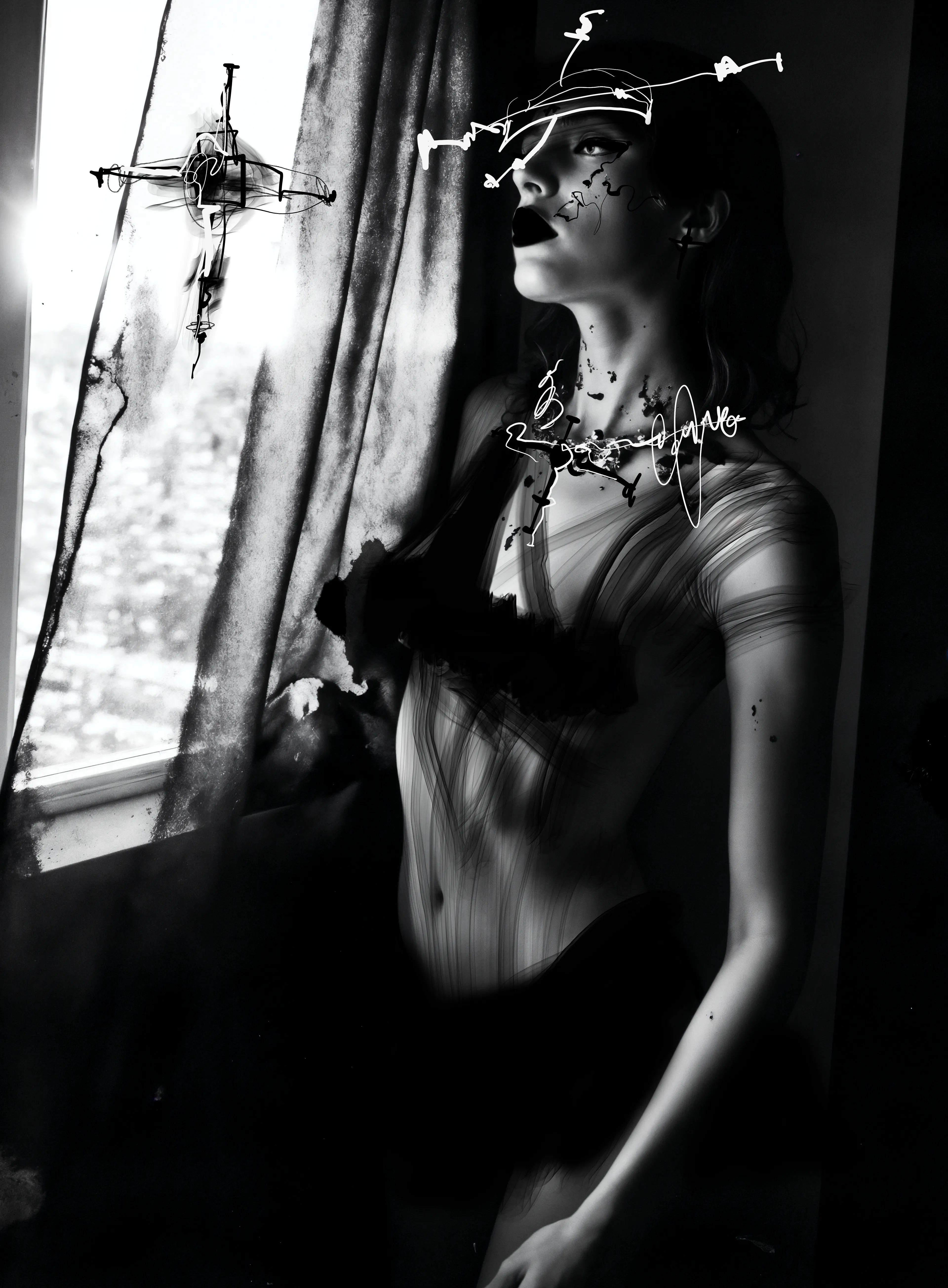 AI and Ink Intervention, Miss AL Simpson, 2025.