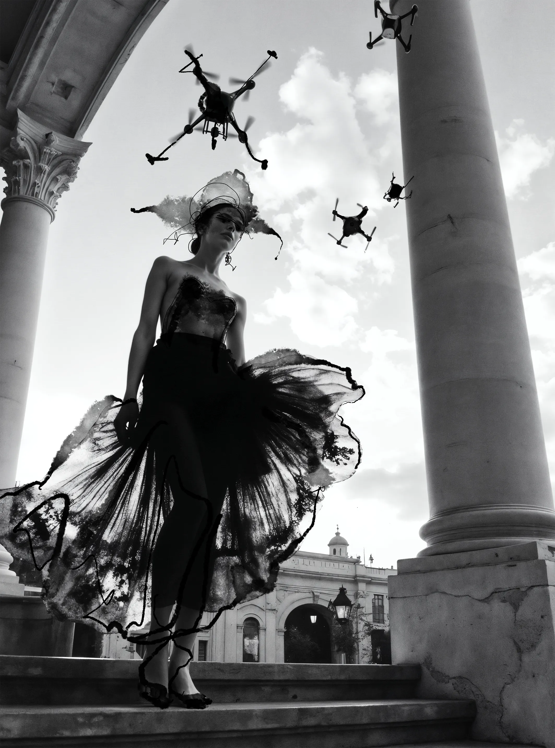 AI and Ink Intervention, Miss AL Simpson, 2025.