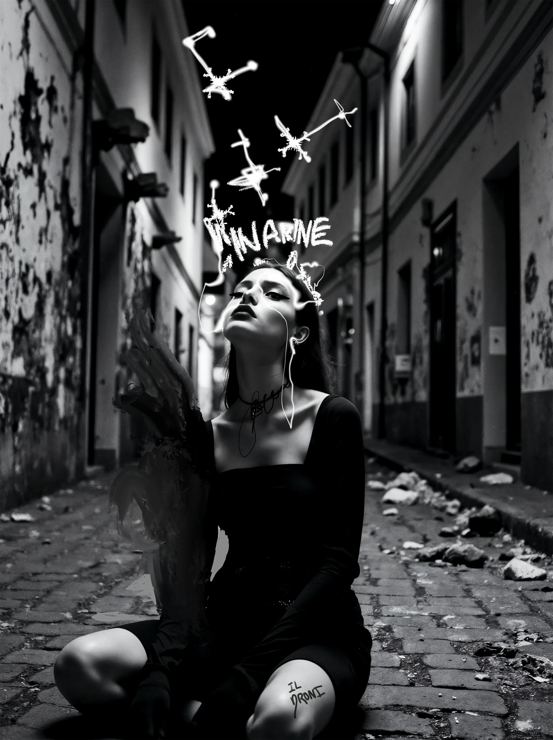 AI and Ink Intervention, Miss AL Simpson, 2025.