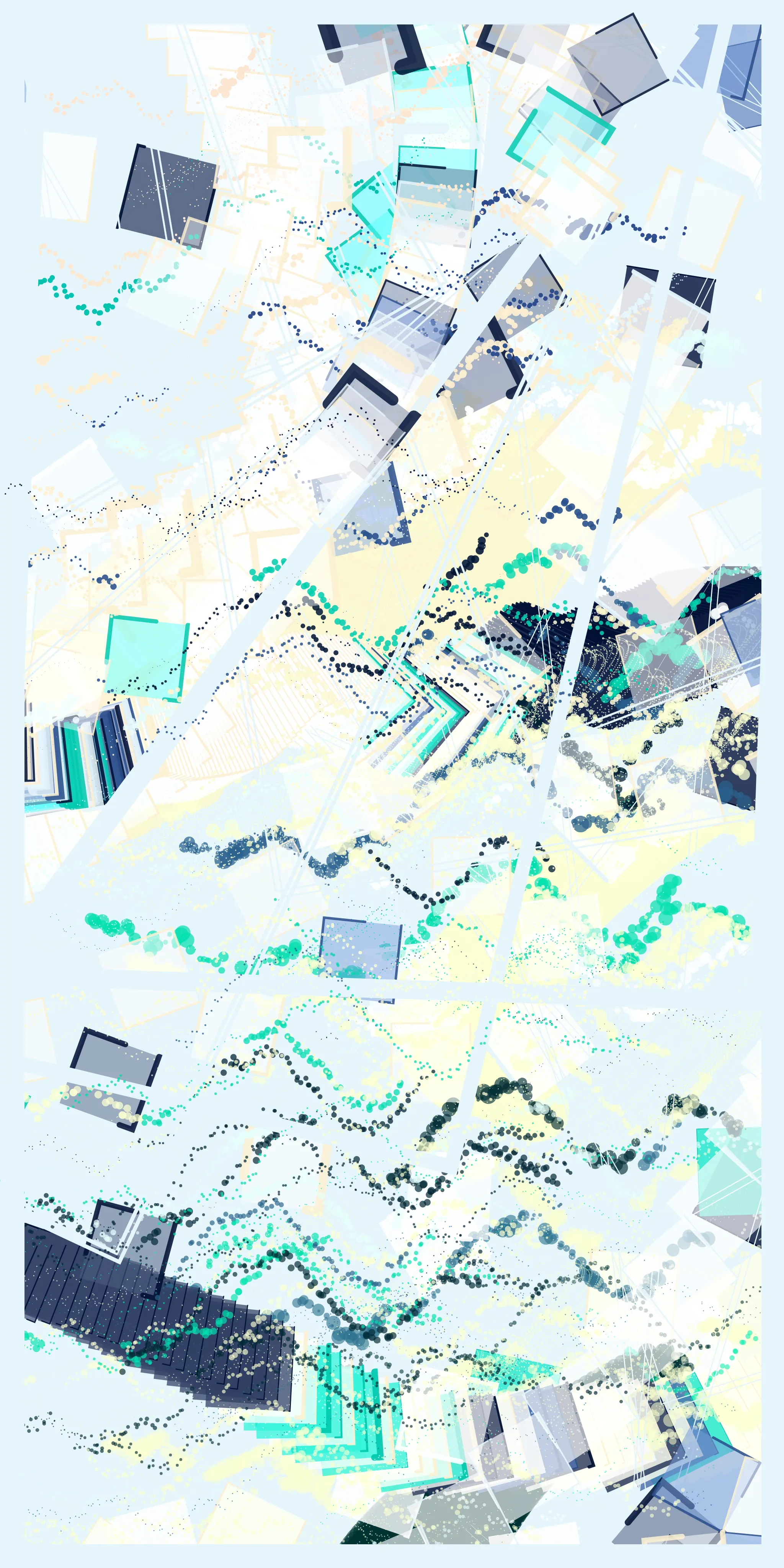 An abstract generative series underlaying the pervasive importance of minute temporal differences in shaping and creating outcomes.

High res image: https://256art.s3.eu-central-1.amazonaws.com/mainnet/0xe4018ecf8d8445f753256209b375aab85f327e30/max/5.png
Live view: https://256art.s3.eu-central-1.amazonaws.com/mainnet/0xe4018ecf8d8445f753256209b375aab85f327e30/html_files/5.html