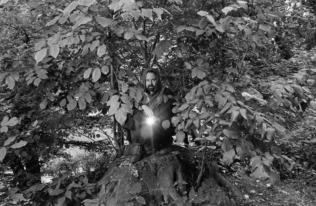 - Title: The Hermit

- Artist: Justin Aversano

- Medium: Darkroom Print

- Original Dimensions: 16" x 20"

- Edition: 1/1

- Talent: Tarot Reader

- Crystal: Peridot