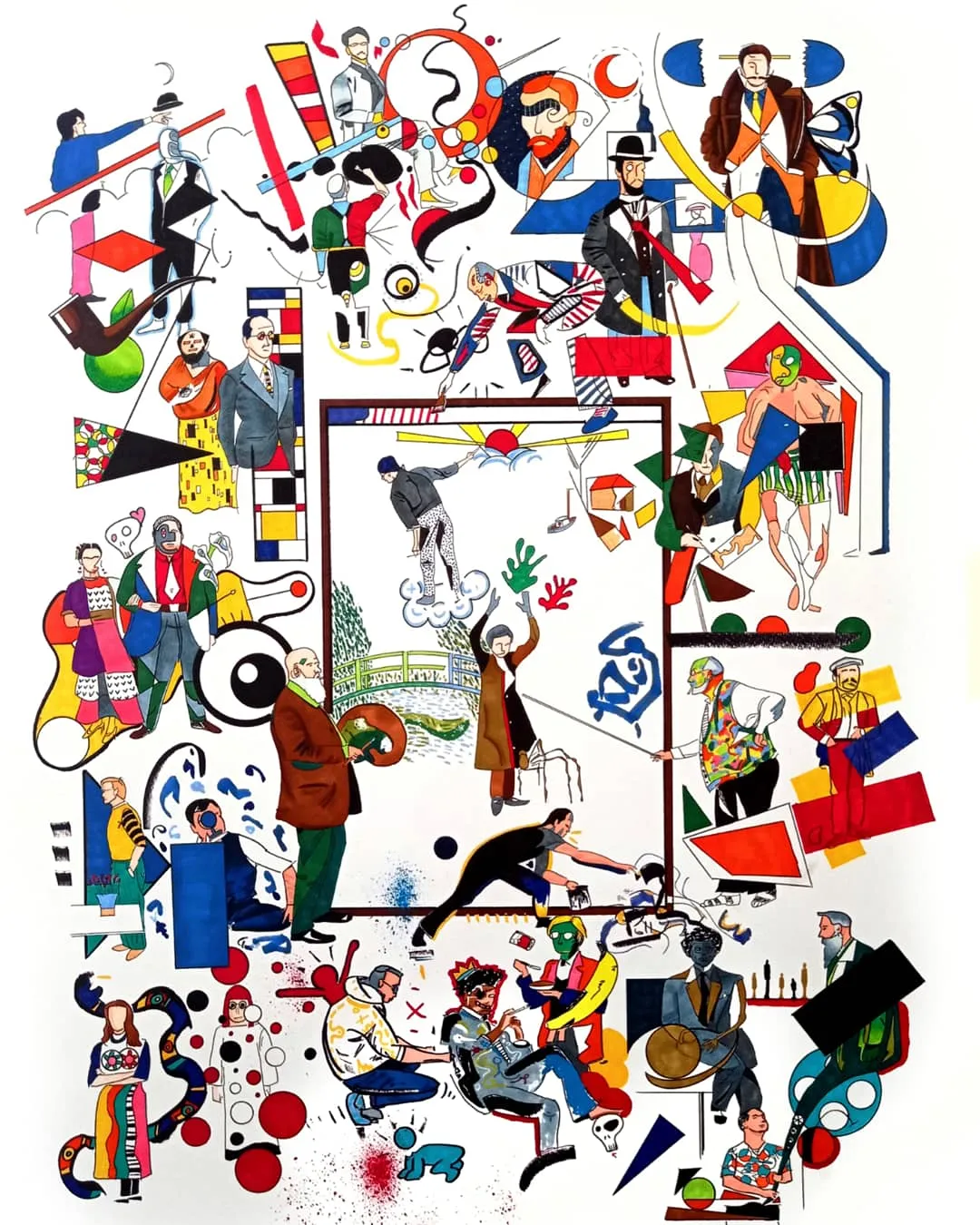 I have gathered in this work 30 painters who have marked the history of art.