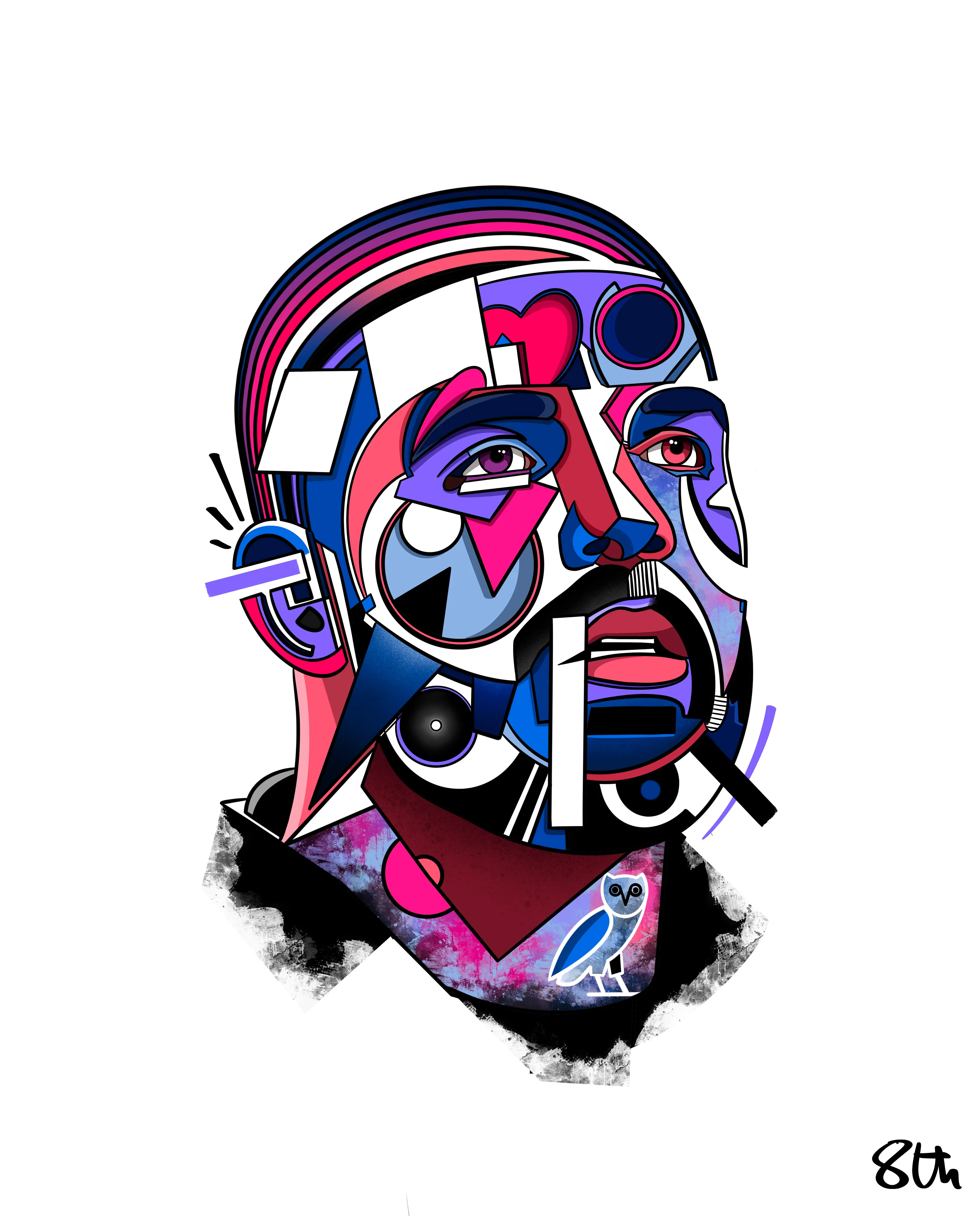 Geo portrait of Drake