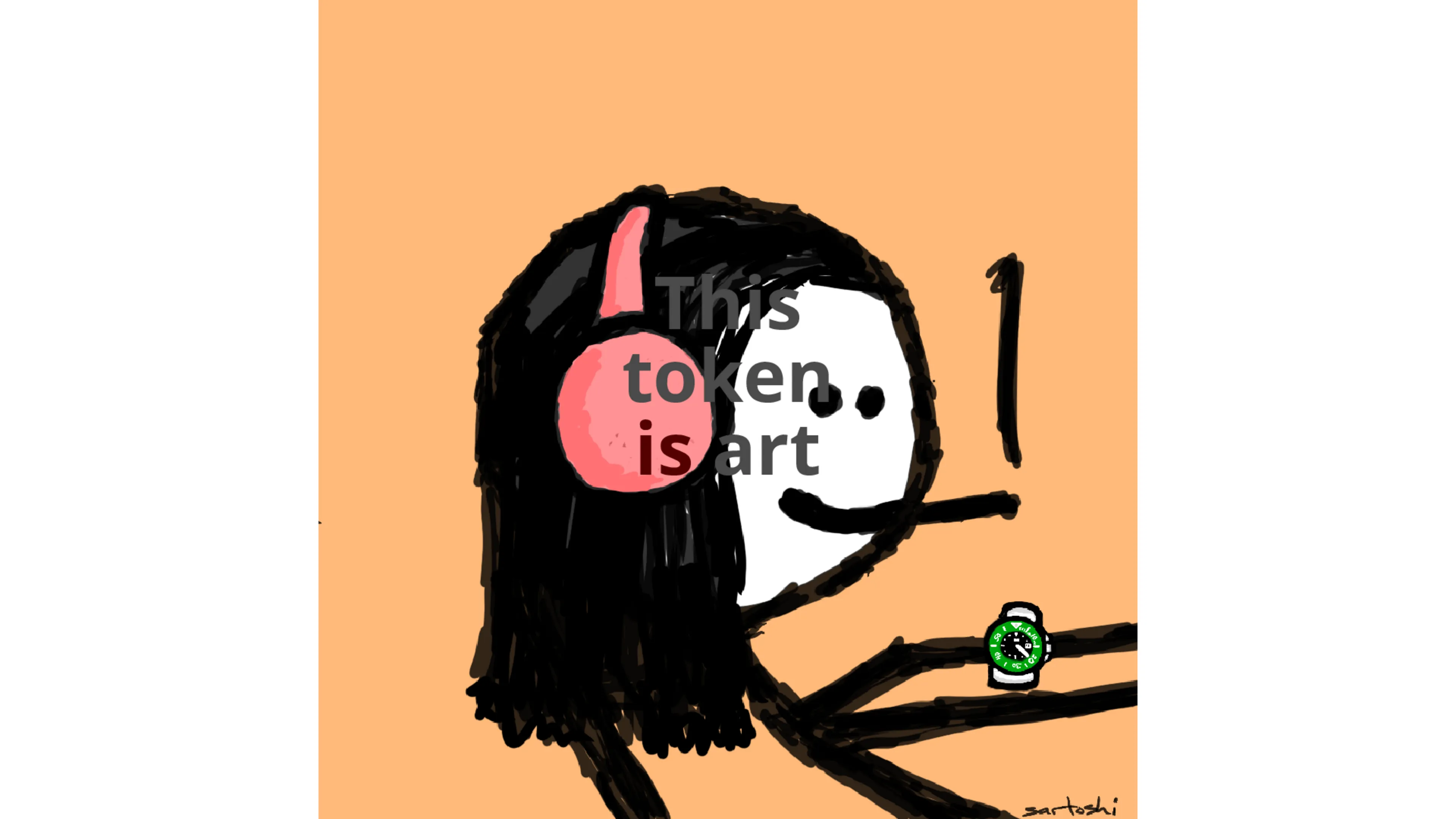 A token that can be used to nominate another token as art by its owner. Number 9 in an edition of 16.