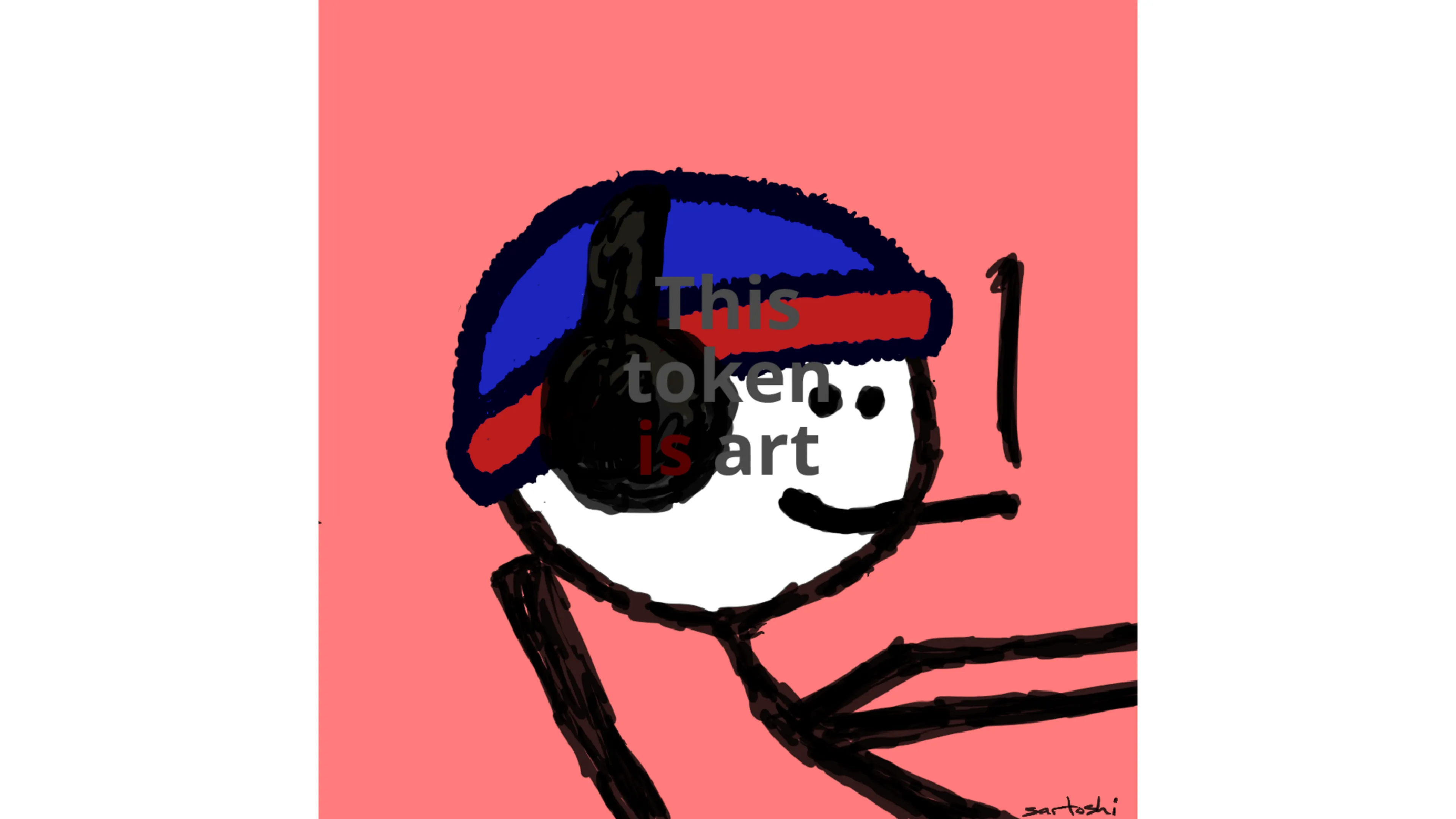 A token that can be used to nominate another token as art by its owner. Number 1 in an edition of 16.