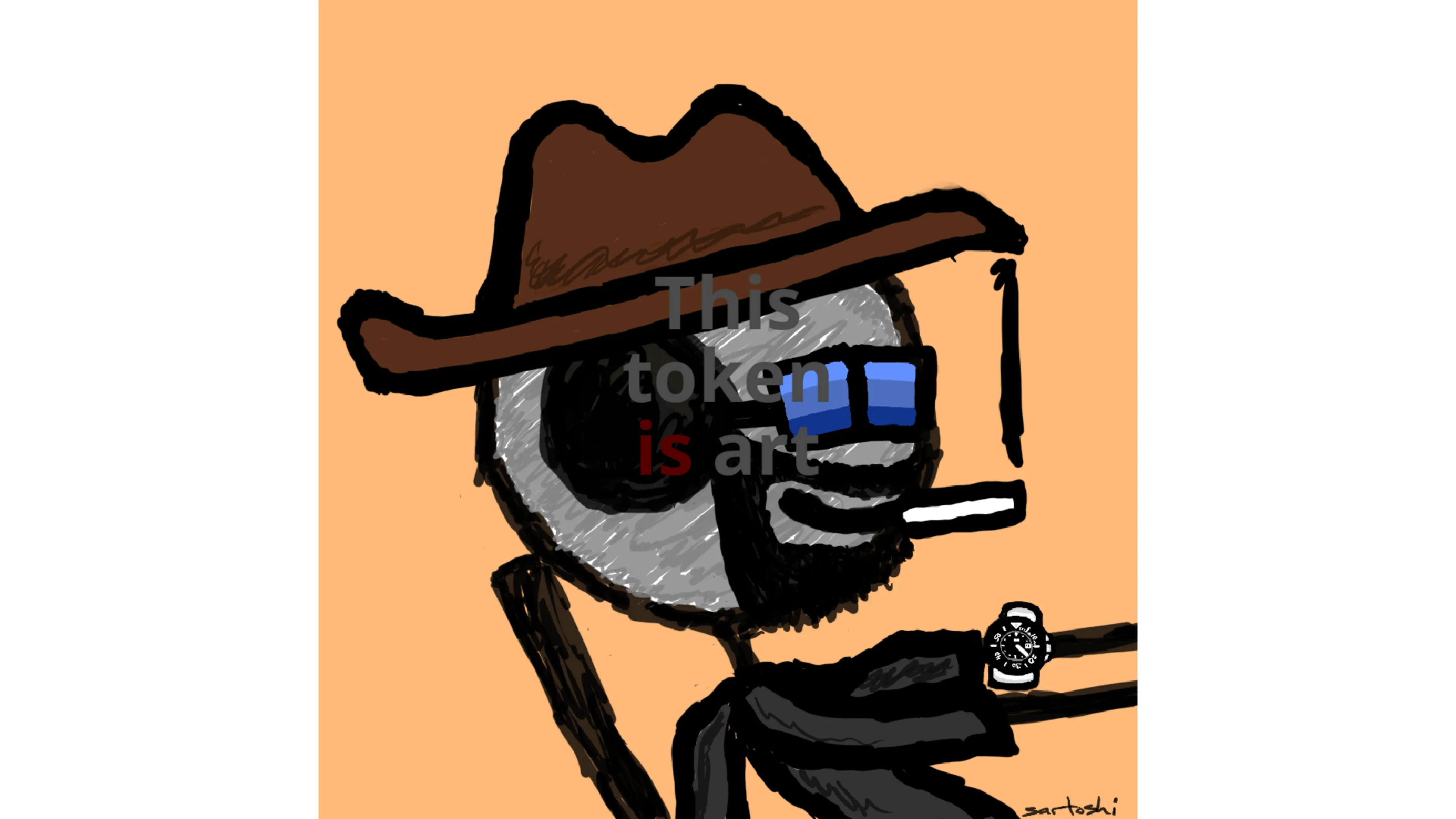 A token that can be used to nominate another token as art by its owner. Number 12 in an edition of 16.