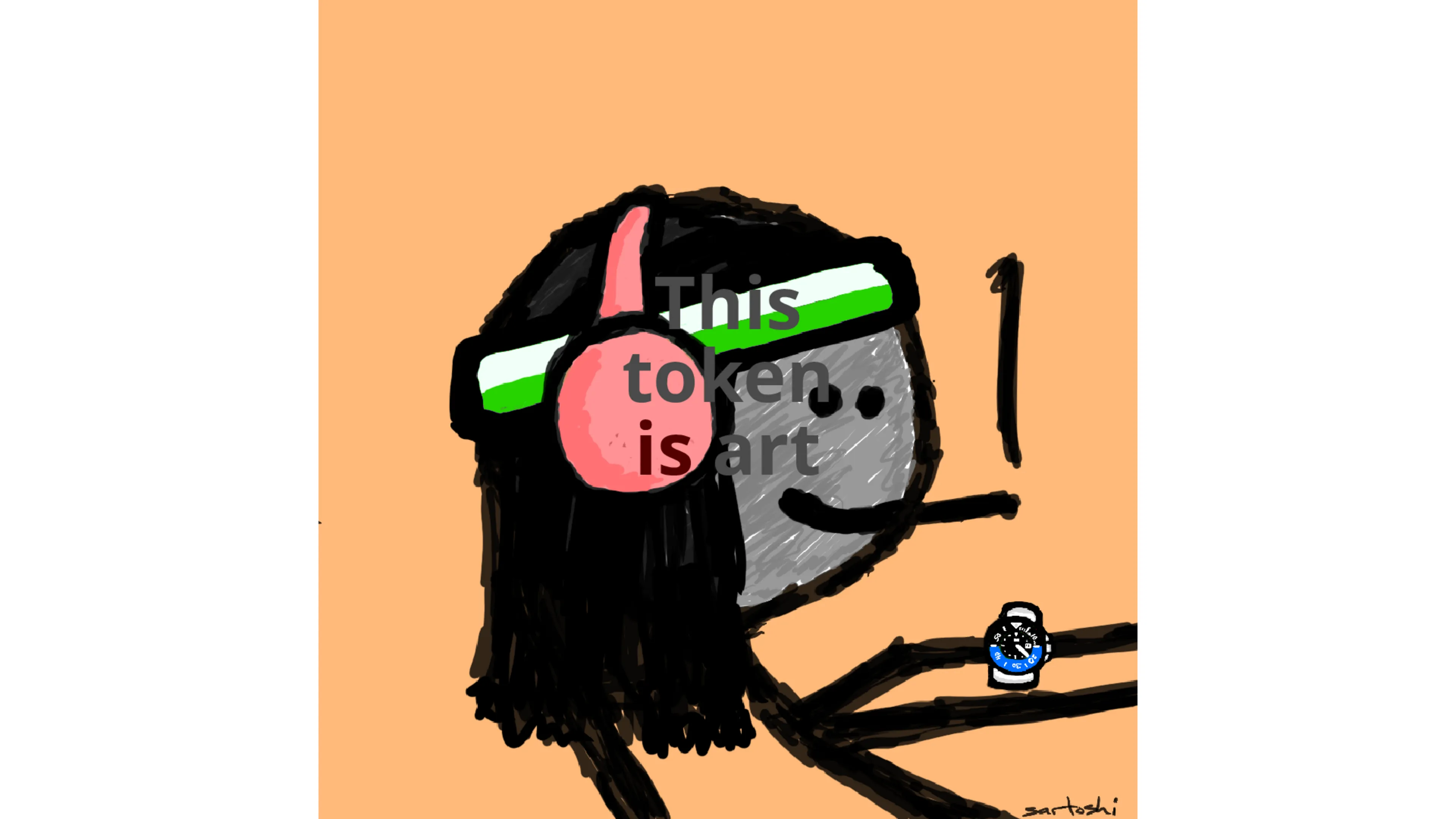 A token that can be used to nominate another token as art by its owner. Number 3 in an edition of 16.