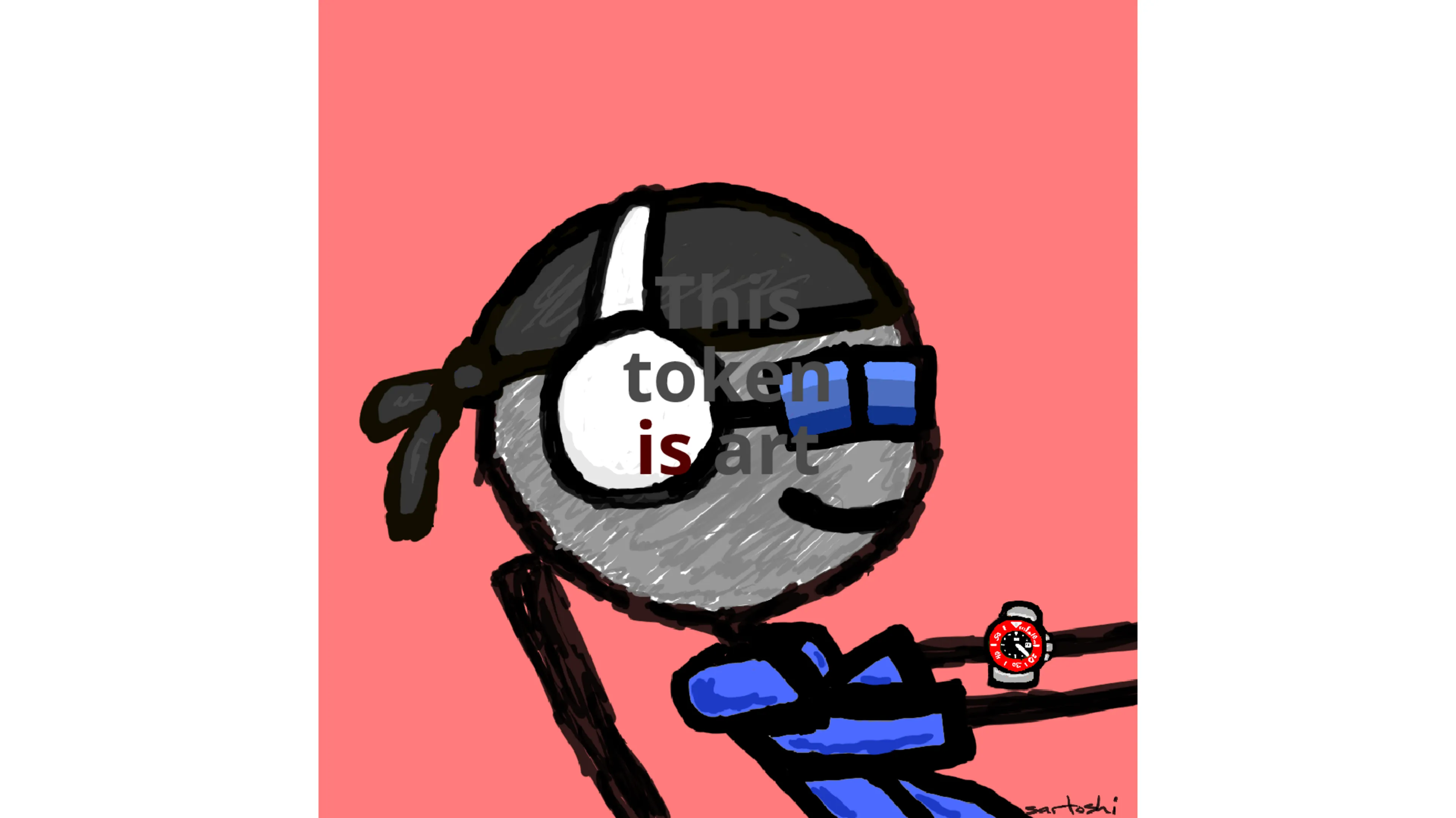 A token that can be used to nominate another token as art by its owner. Number 2 in an edition of 16.