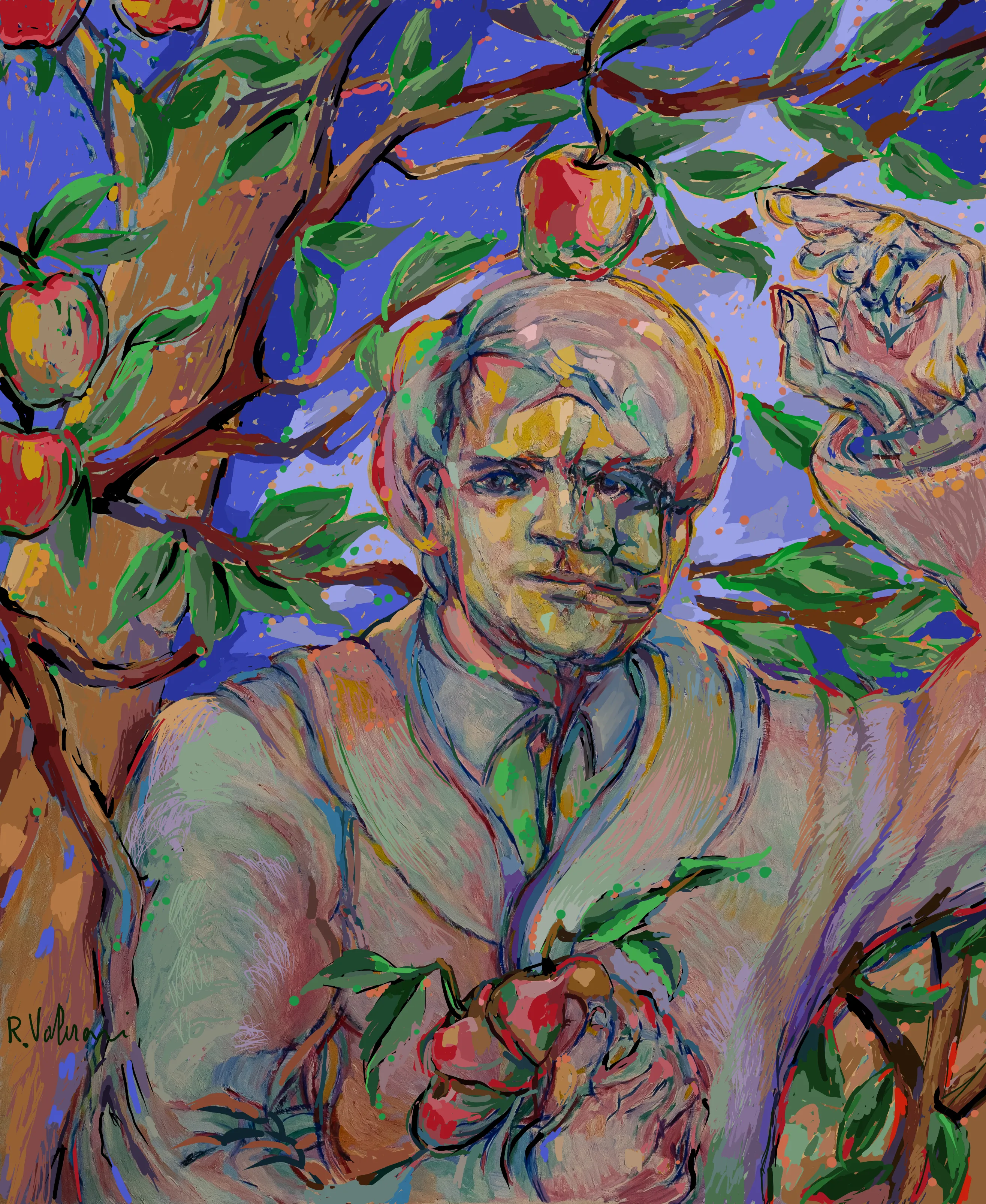 Oil on canvas painted in the late 1980s and digitally touched up through CSP in 2022.