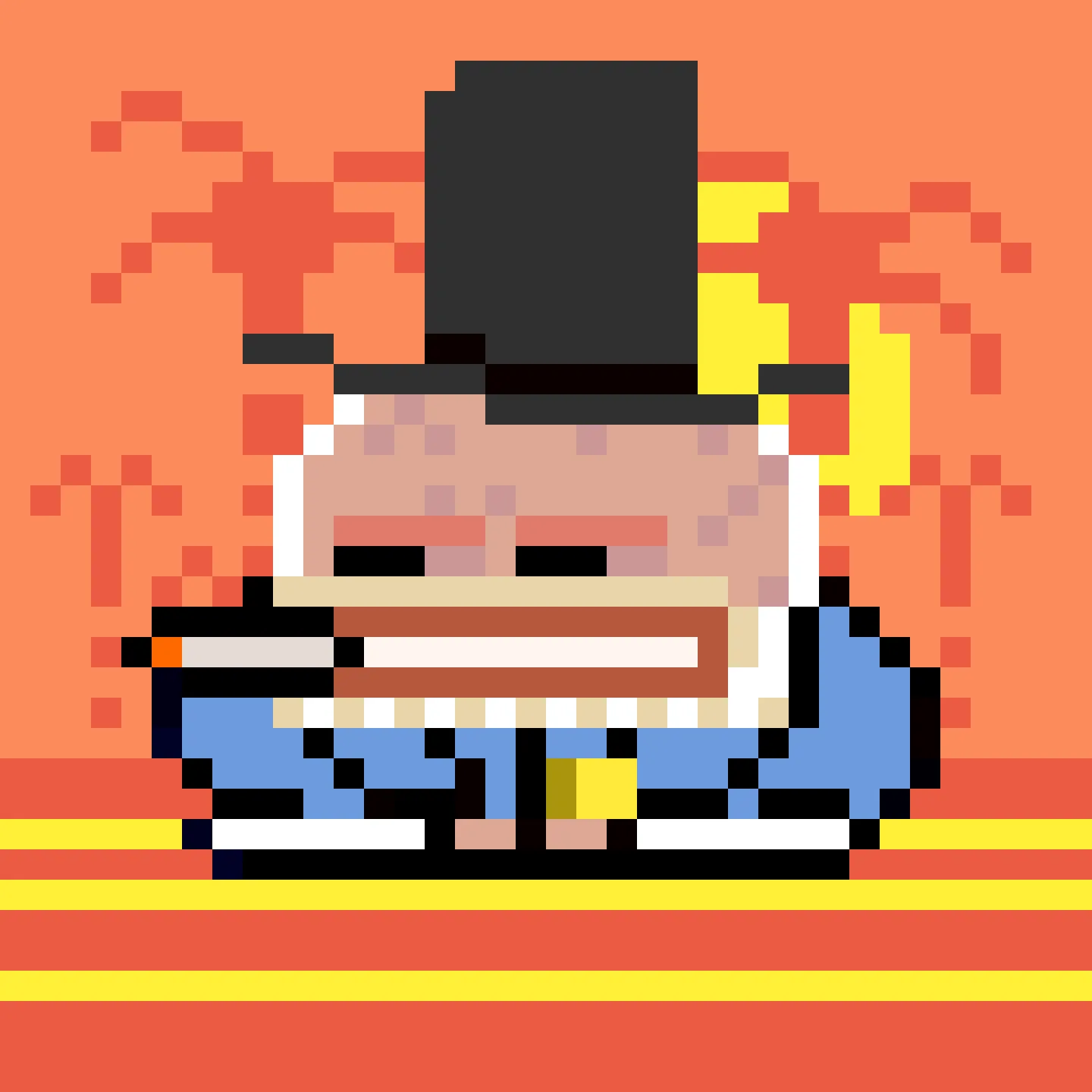 The Jims are a collection of 2048 small amphibious Jim Simons, trying to escape the tyrannical rule of the Evil Value Investor Gremplin. A FingerprintsDAO drop created by DAO member Gremplin, with a small bit of help from his friends. 

This project is in the public domain, CC0. Feel free to use Jims in any way you want.
