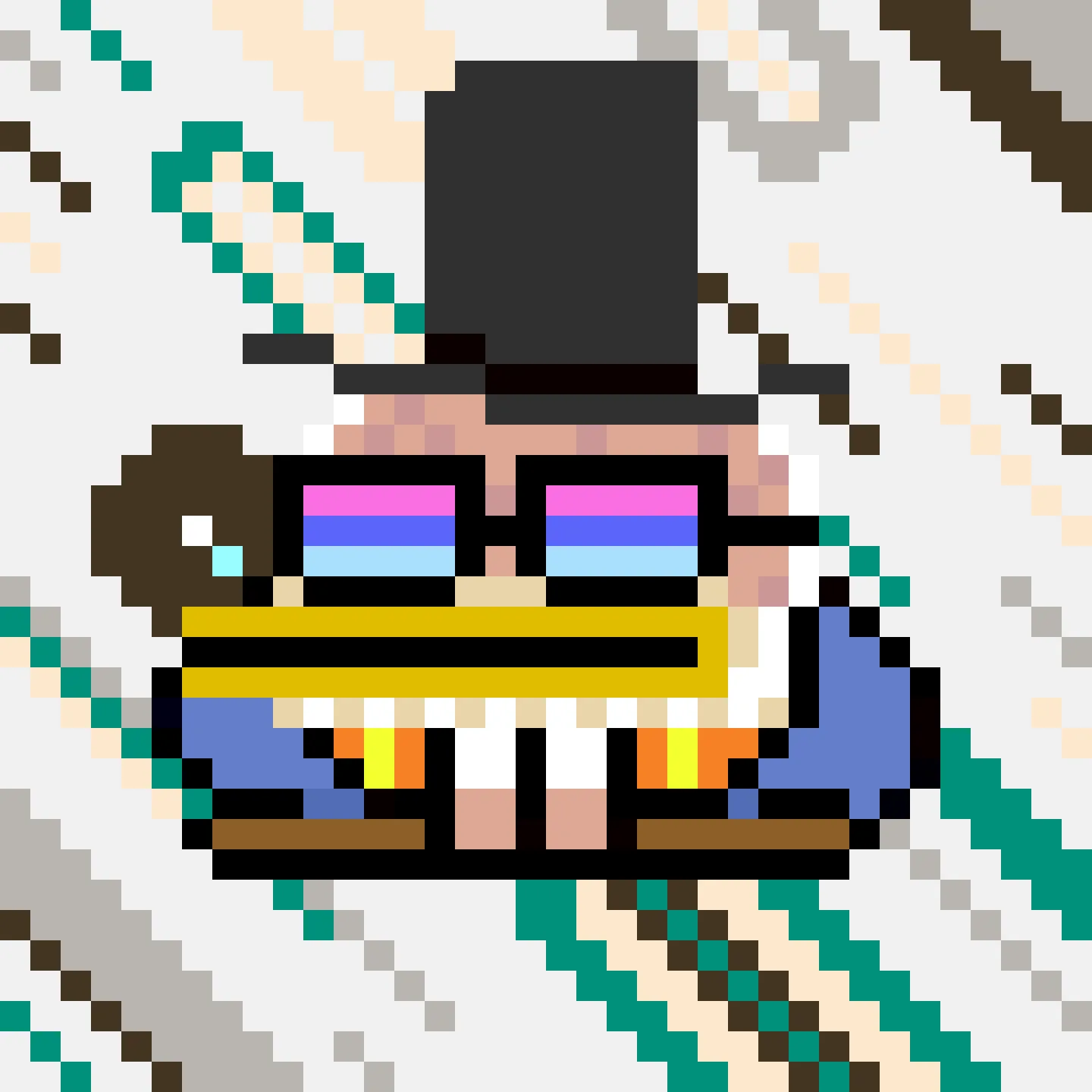 The Jims are a collection of 2048 small amphibious Jim Simons, trying to escape the tyrannical rule of the Evil Value Investor Gremplin. A FingerprintsDAO drop created by DAO member Gremplin, with a small bit of help from his friends. 

This project is in the public domain, CC0. Feel free to use Jims in any way you want.