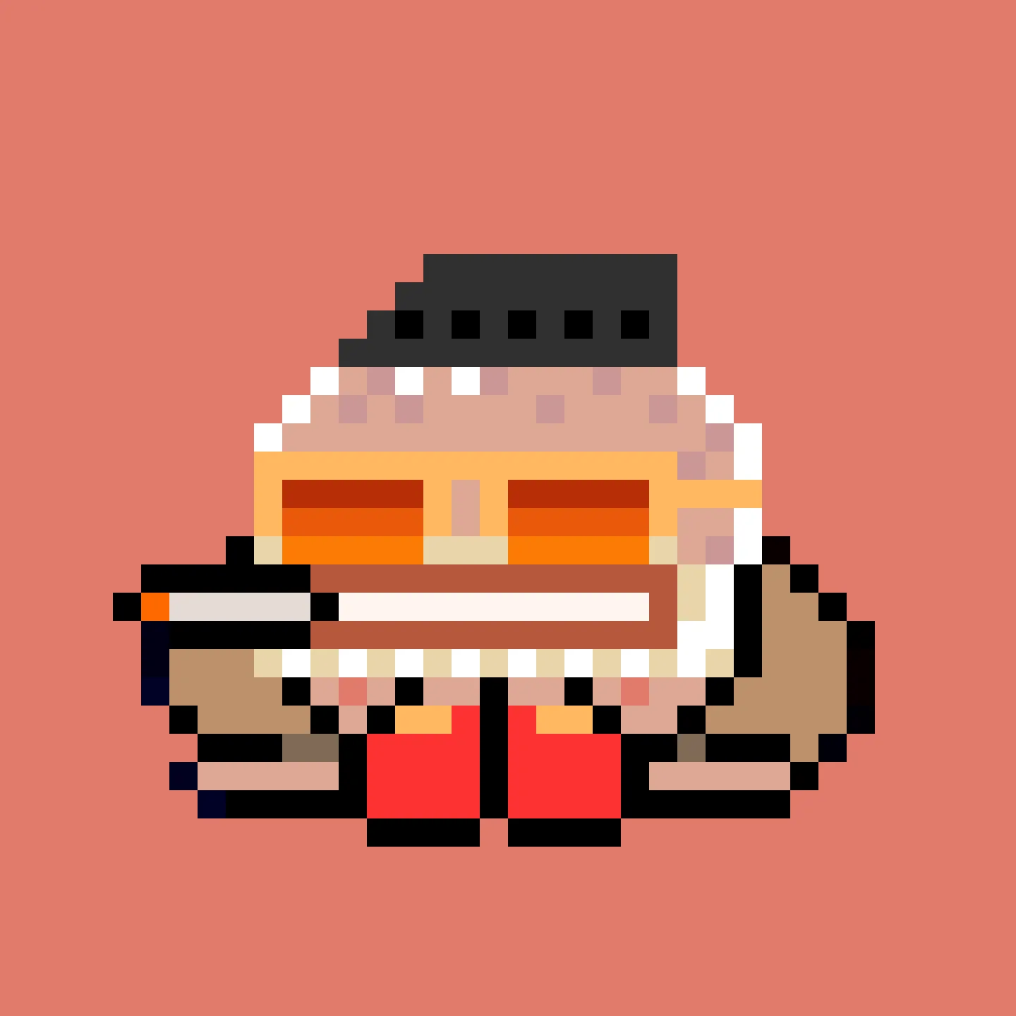 The Jims are a collection of 2048 small amphibious Jim Simons, trying to escape the tyrannical rule of the Evil Value Investor Gremplin. A FingerprintsDAO drop created by DAO member Gremplin, with a small bit of help from his friends. 

This project is in the public domain, CC0. Feel free to use Jims in any way you want.