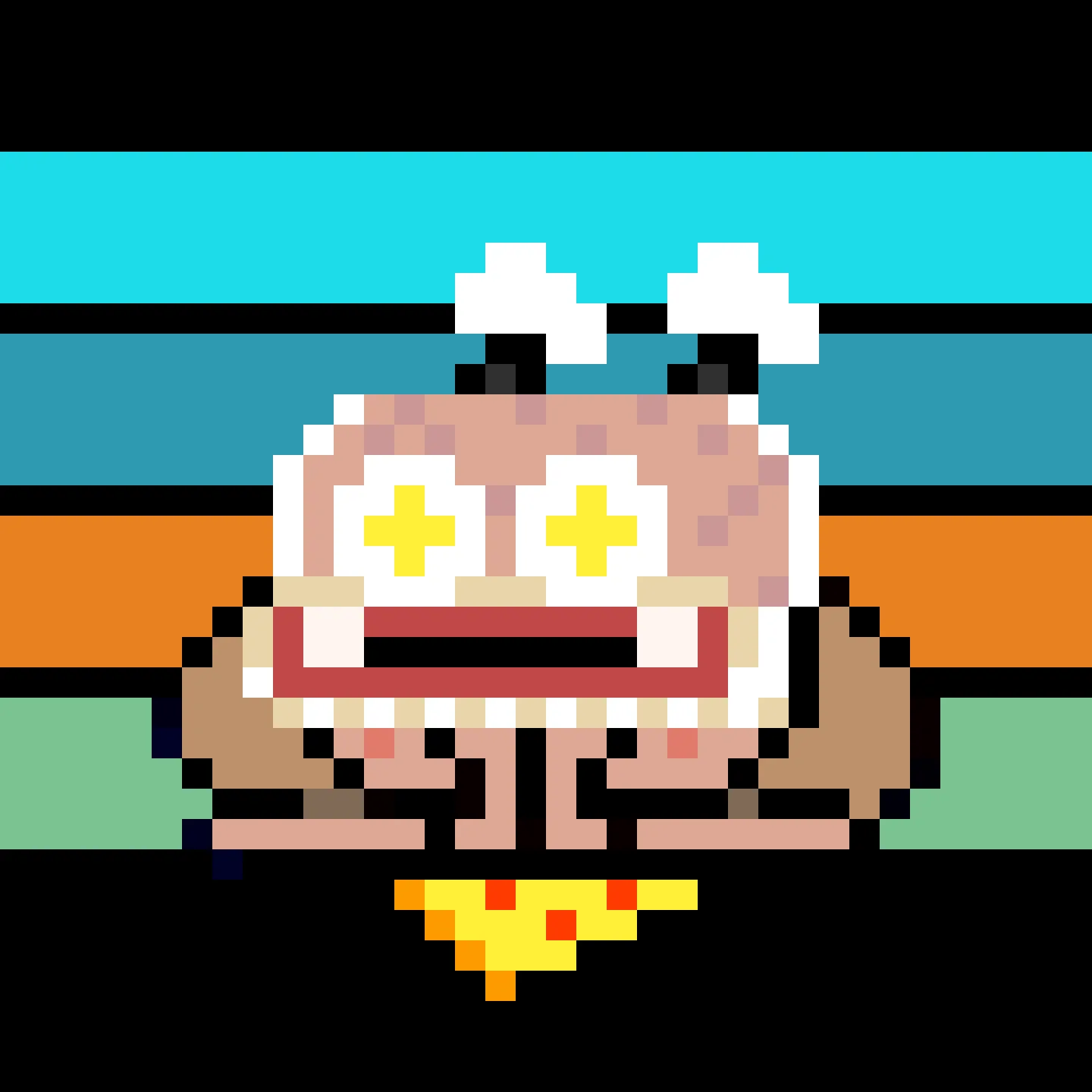 The Jims are a collection of 2048 small amphibious Jim Simons, trying to escape the tyrannical rule of the Evil Value Investor Gremplin. A FingerprintsDAO drop created by DAO member Gremplin, with a small bit of help from his friends. 

This project is in the public domain, CC0. Feel free to use Jims in any way you want.