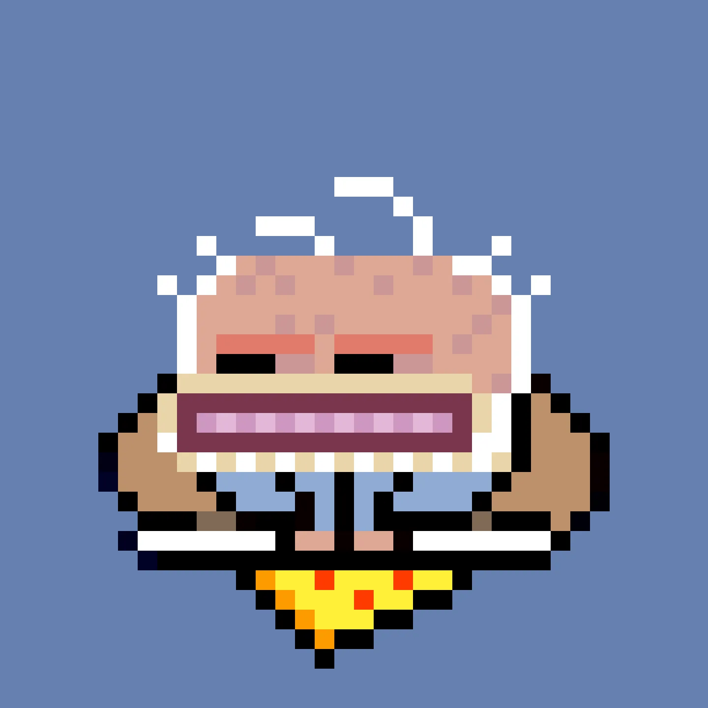 The Jims are a collection of 2048 small amphibious Jim Simons, trying to escape the tyrannical rule of the Evil Value Investor Gremplin. A FingerprintsDAO drop created by DAO member Gremplin, with a small bit of help from his friends. 

This project is in the public domain, CC0. Feel free to use Jims in any way you want.