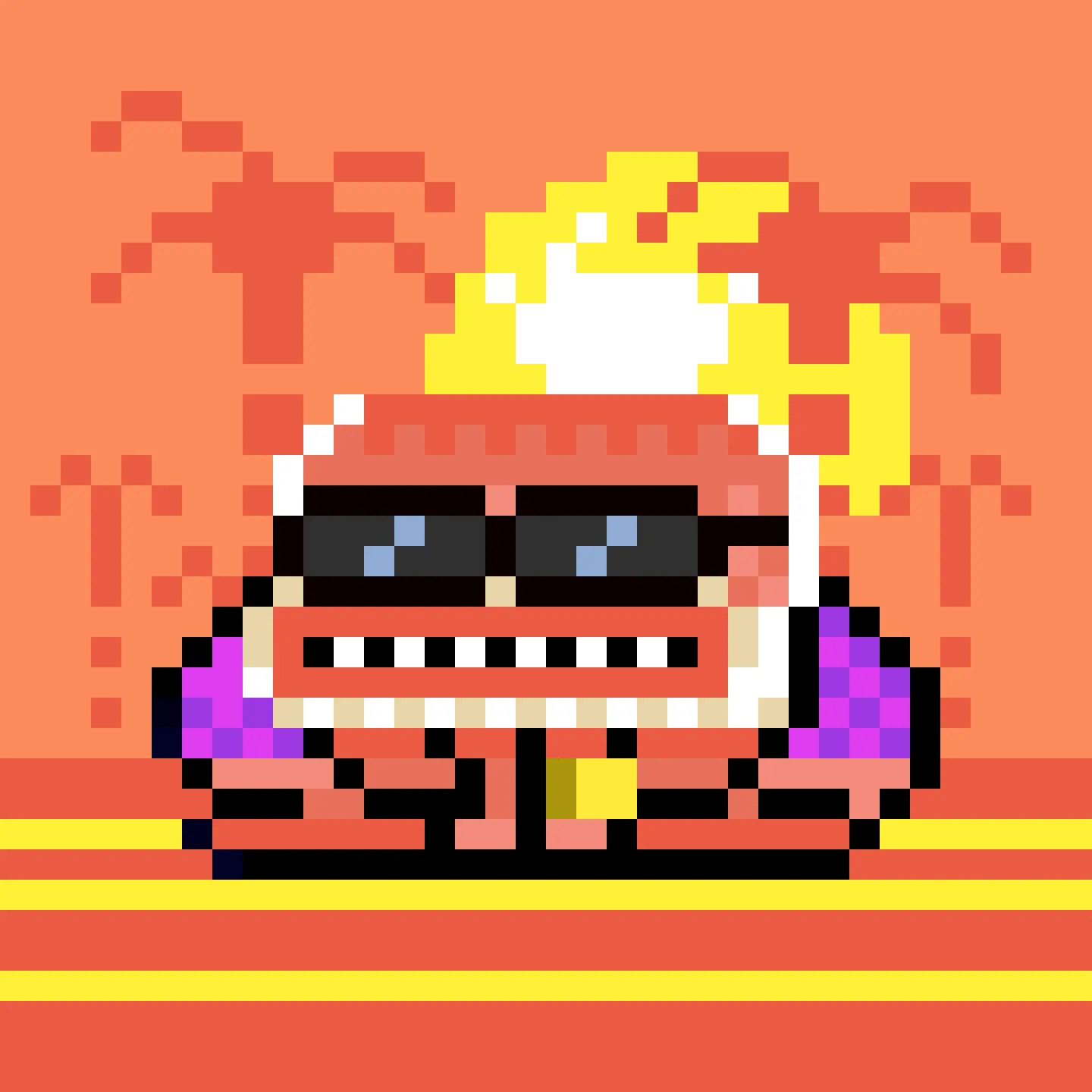 The Jims are a collection of 2048 small amphibious Jim Simons, trying to escape the tyrannical rule of the Evil Value Investor Gremplin. A FingerprintsDAO drop created by DAO member Gremplin, with a small bit of help from his friends. 

This project is in the public domain, CC0. Feel free to use Jims in any way you want.